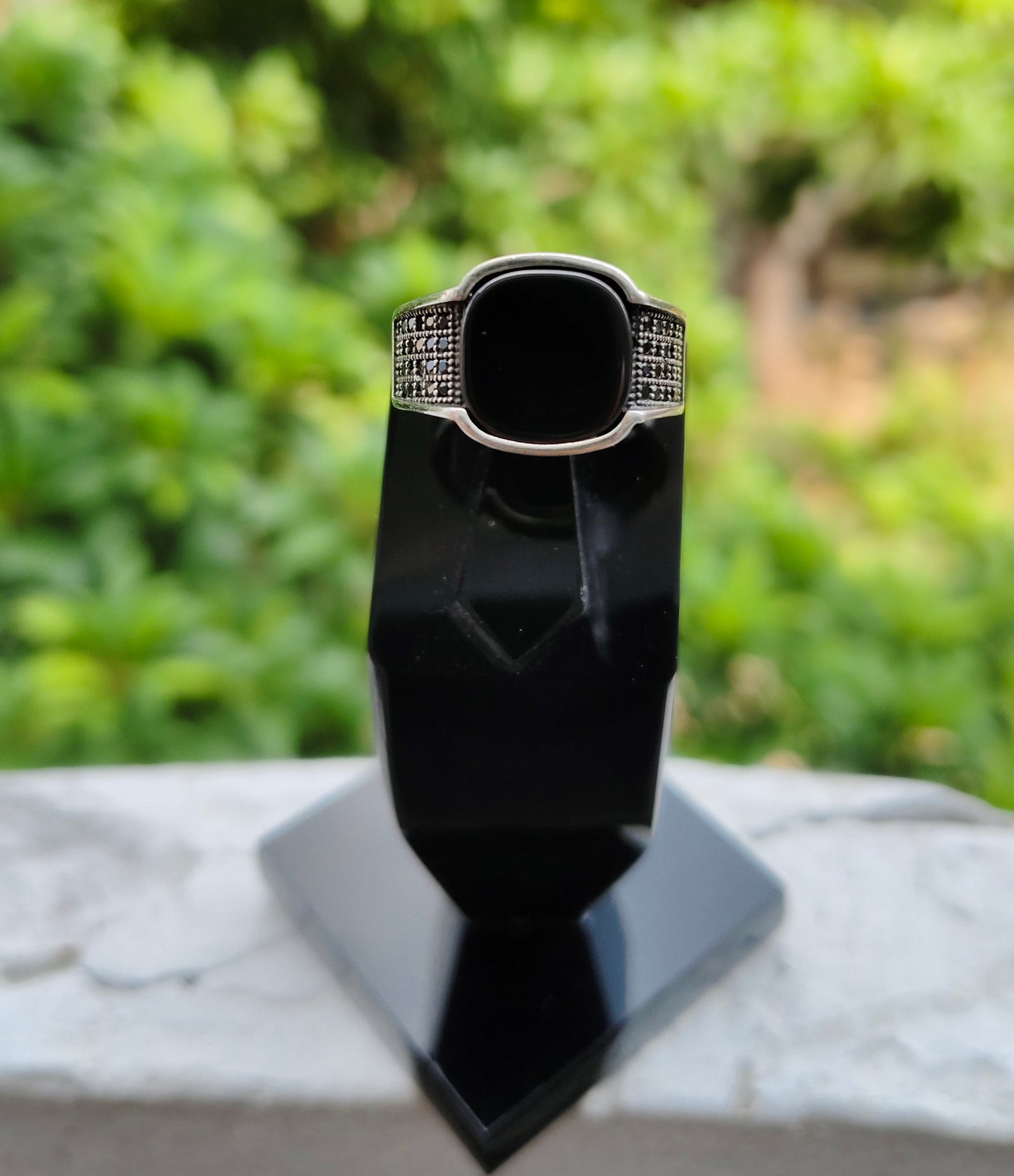 Black Aqeeq Turkish Ring For Men (Best for Gift)