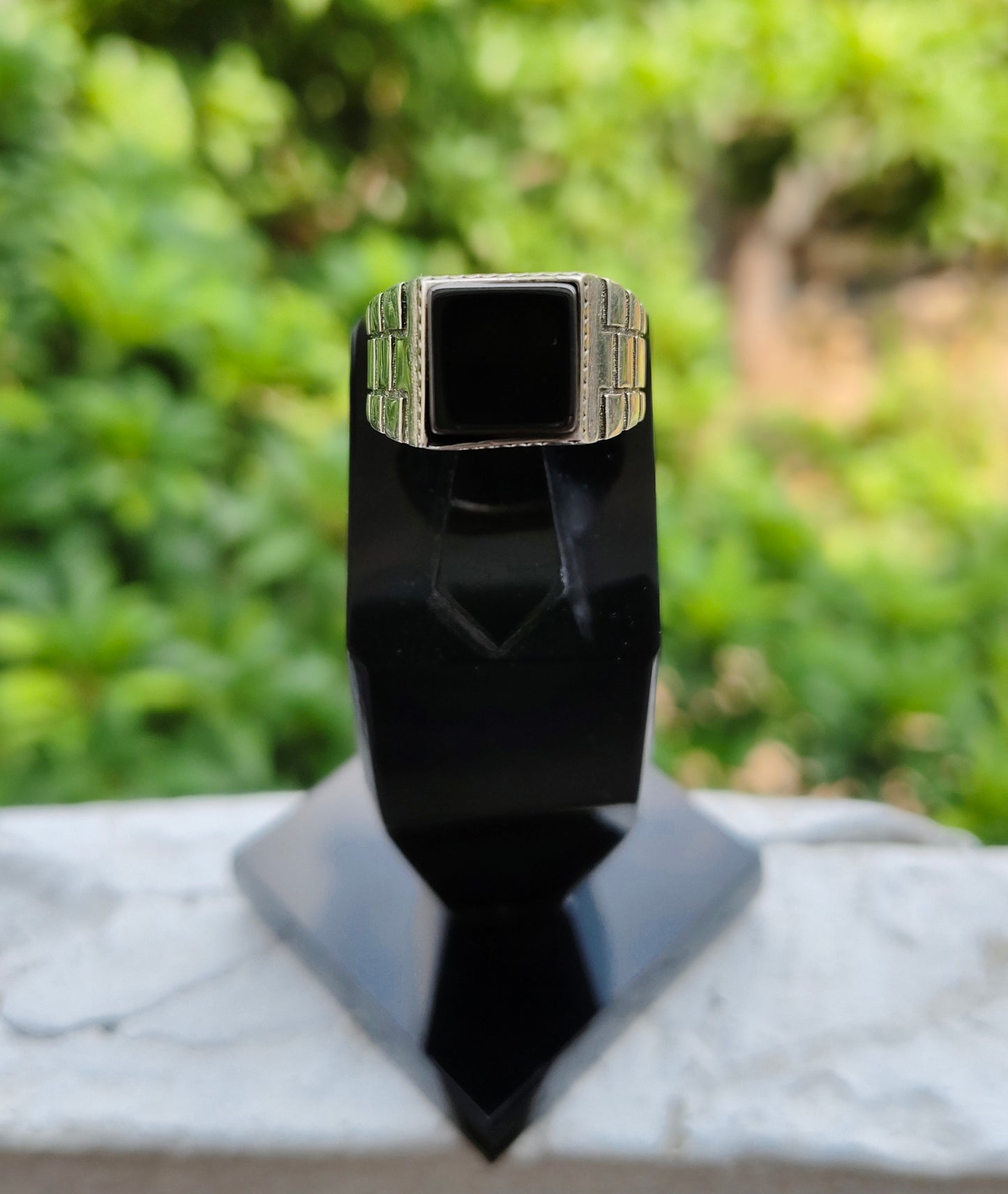 Black Aqeeq Ring For Men (Best for Gift)