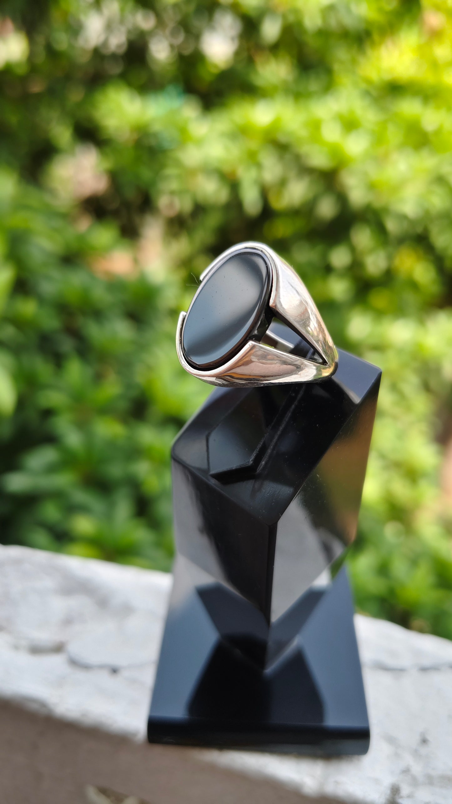 Black Aqeeq Turkish Ring For Men (Best for Gift)