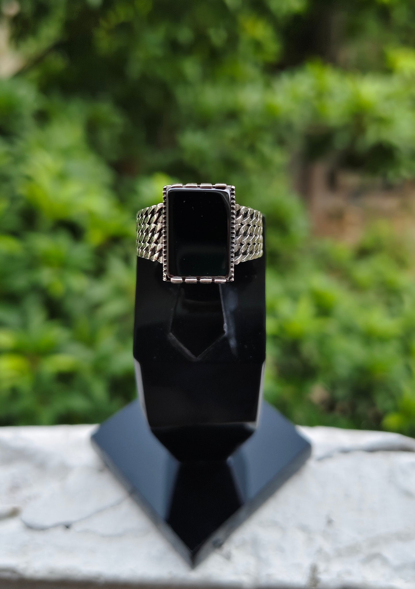 Black Aqeeq Turkish Ring For Men (Best for Gift)