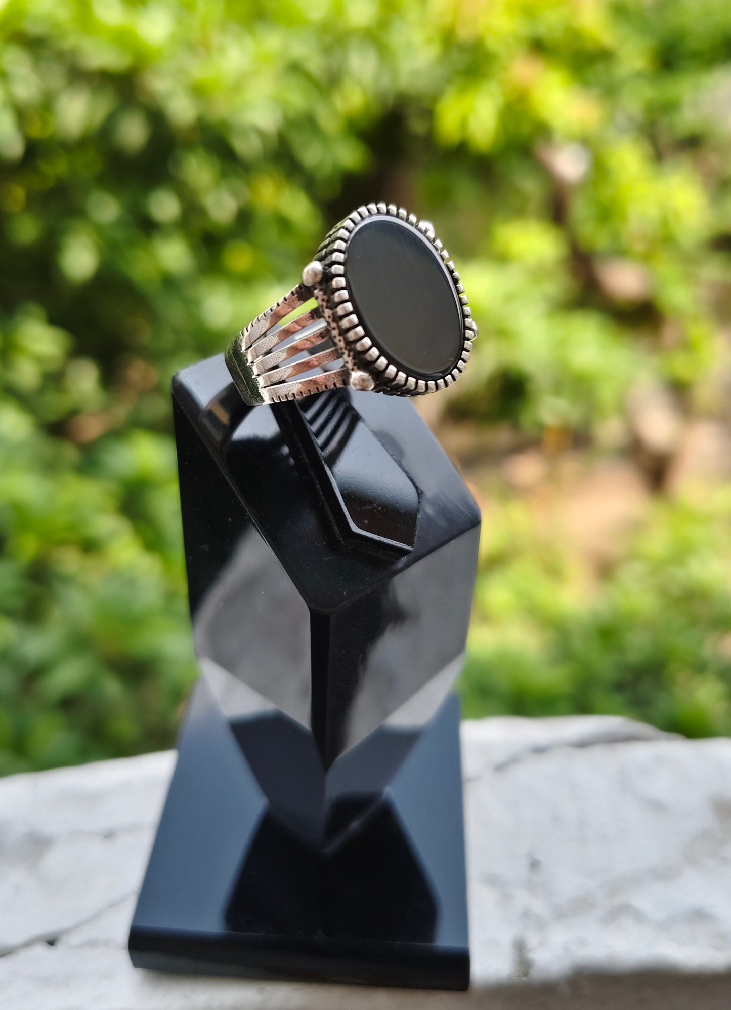 Black Aqeeq Turkish Ring For Men (Best for Gift)