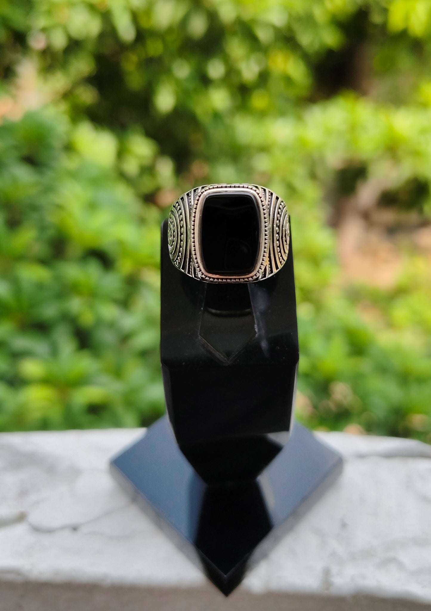 Black Aqeeq Turkish Ring For Men (Best for Gift)