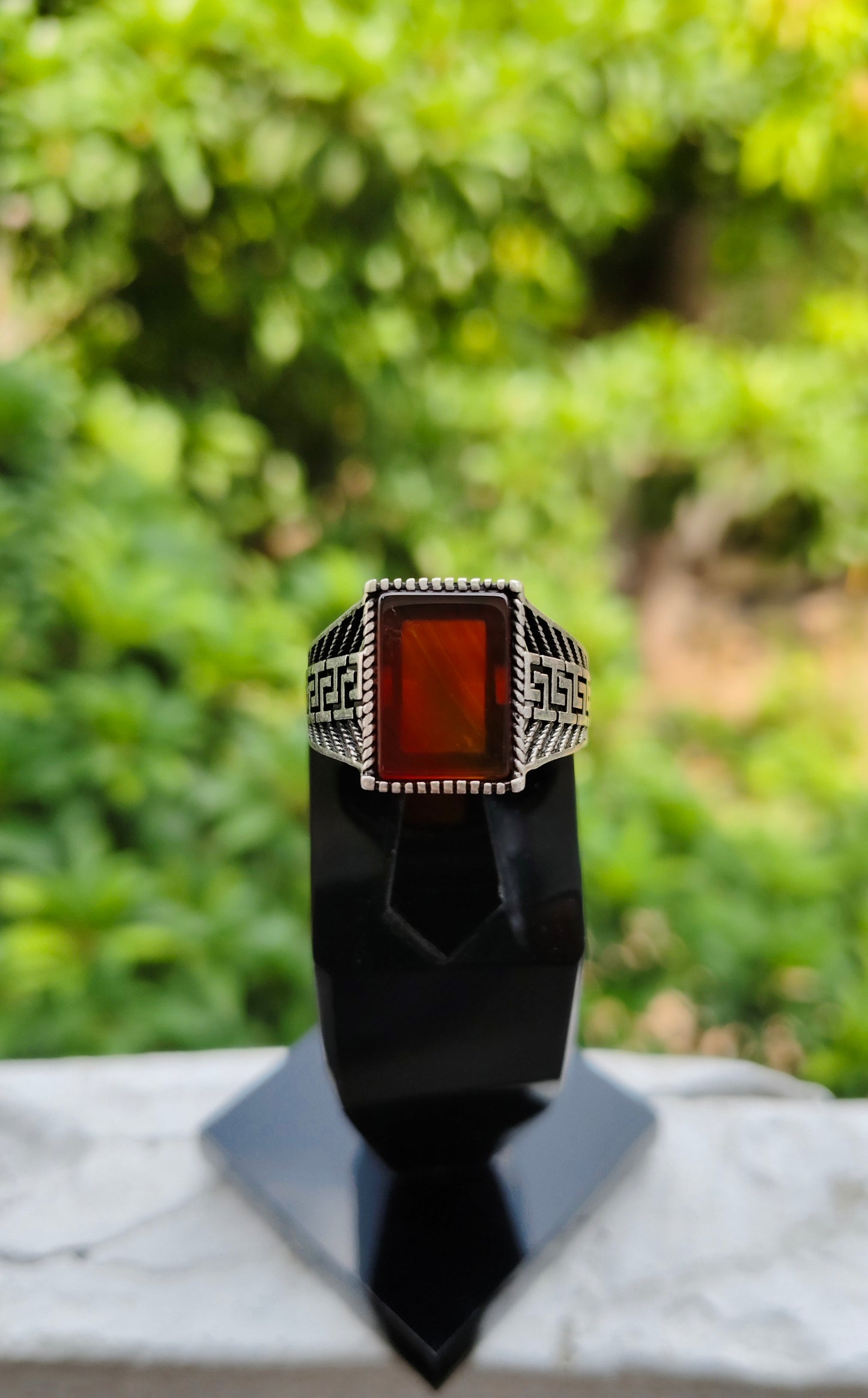 Black Yamni Aqeeq Turkish Ring For Men (Best for Gift)