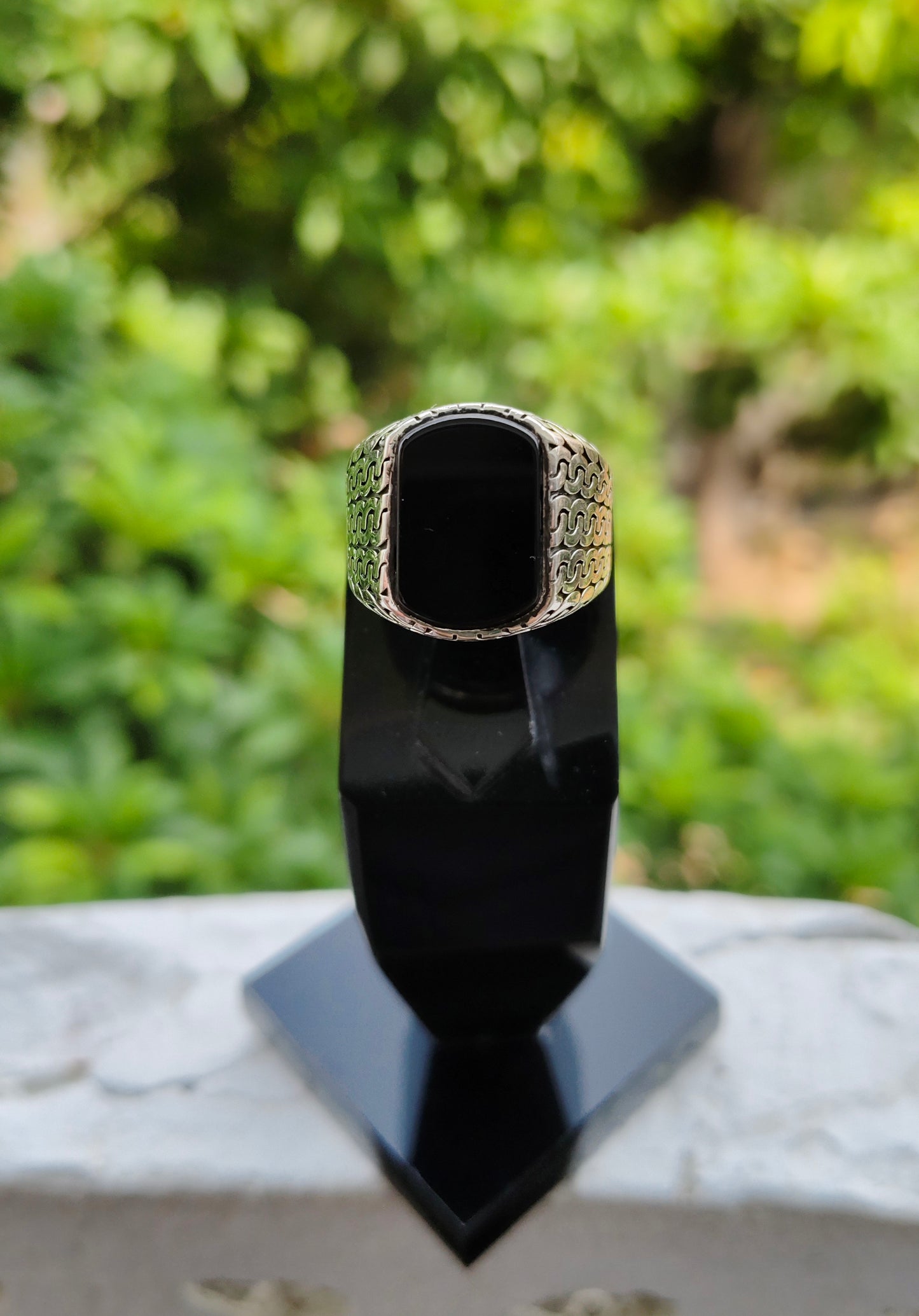 Black Aqeeq Turkish Ring For Men (Best for Gift)