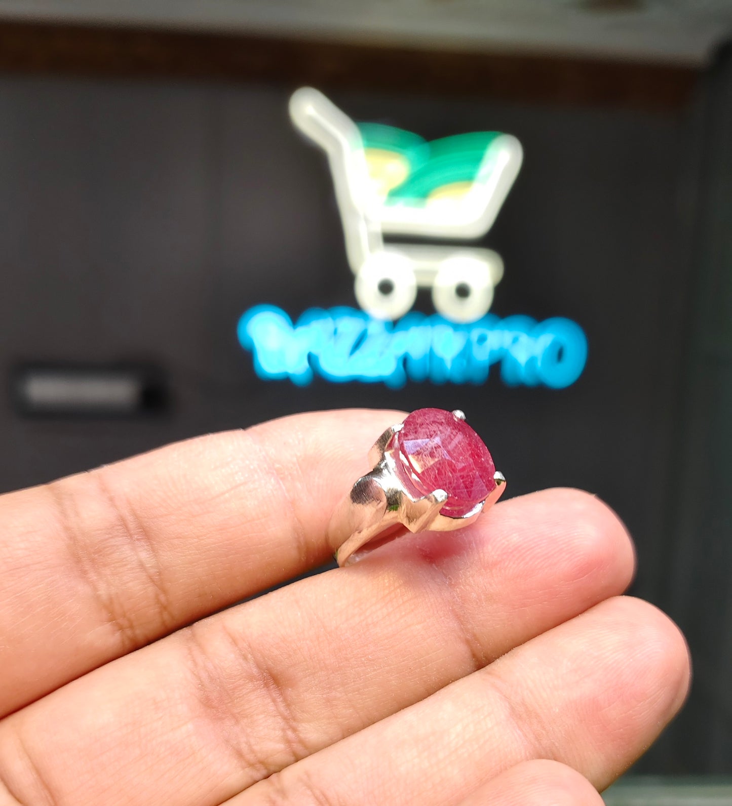 Natural Ruby Ring For Men