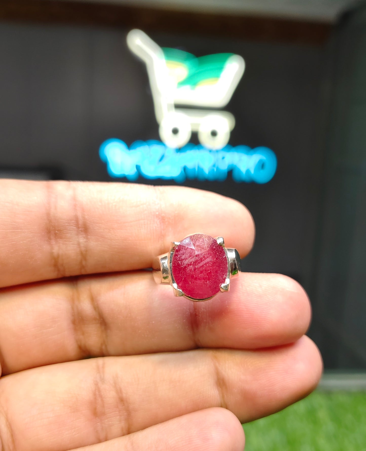 Natural Ruby Ring For Men