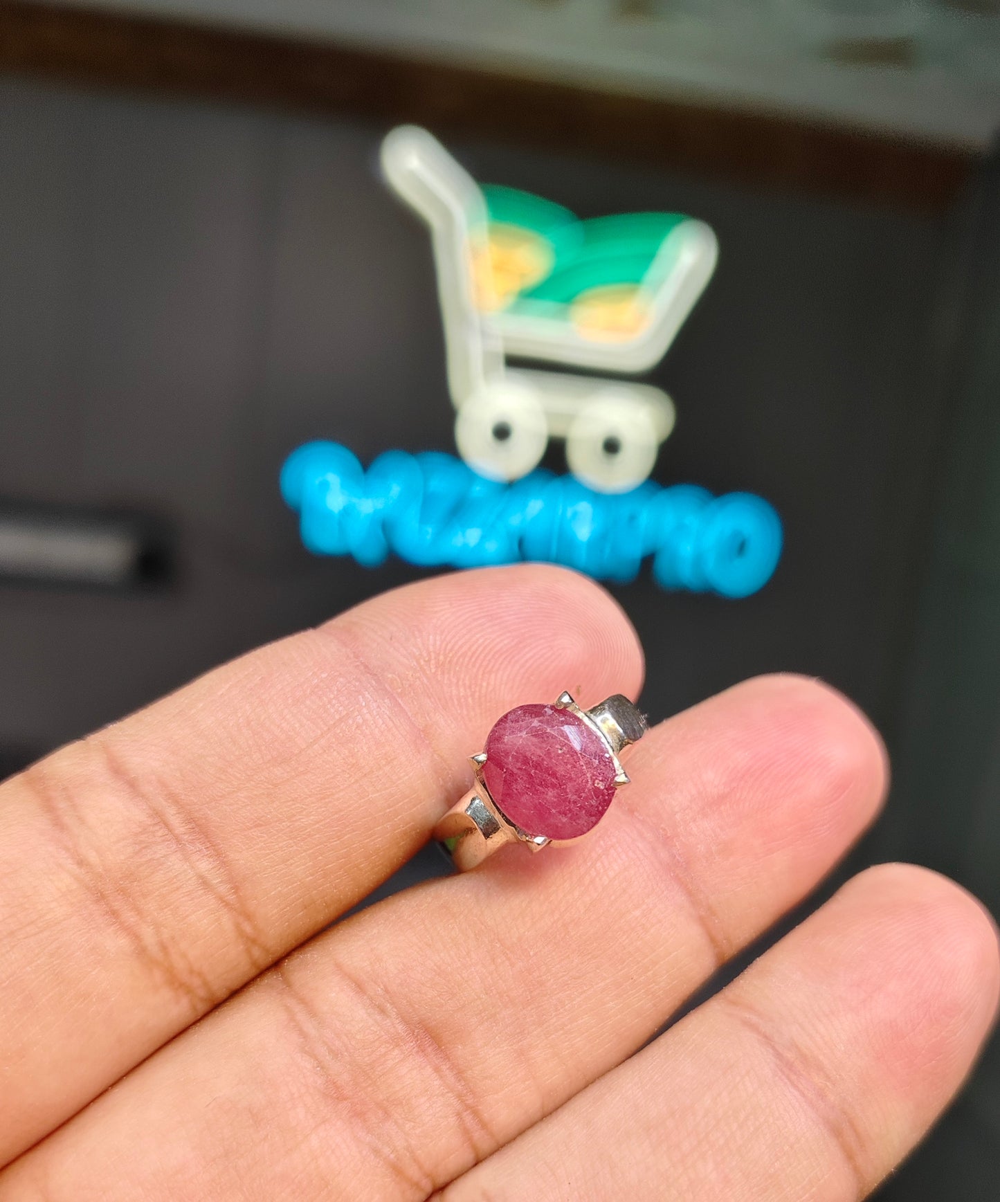 Natural Ruby Ring For Men