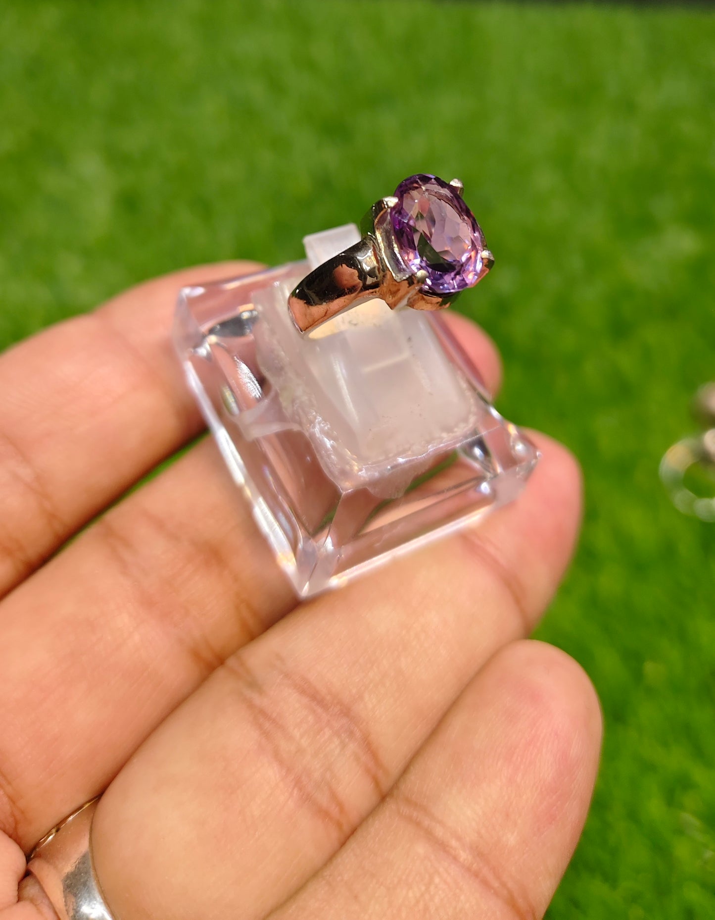 Natural Amethyst Ring For Men