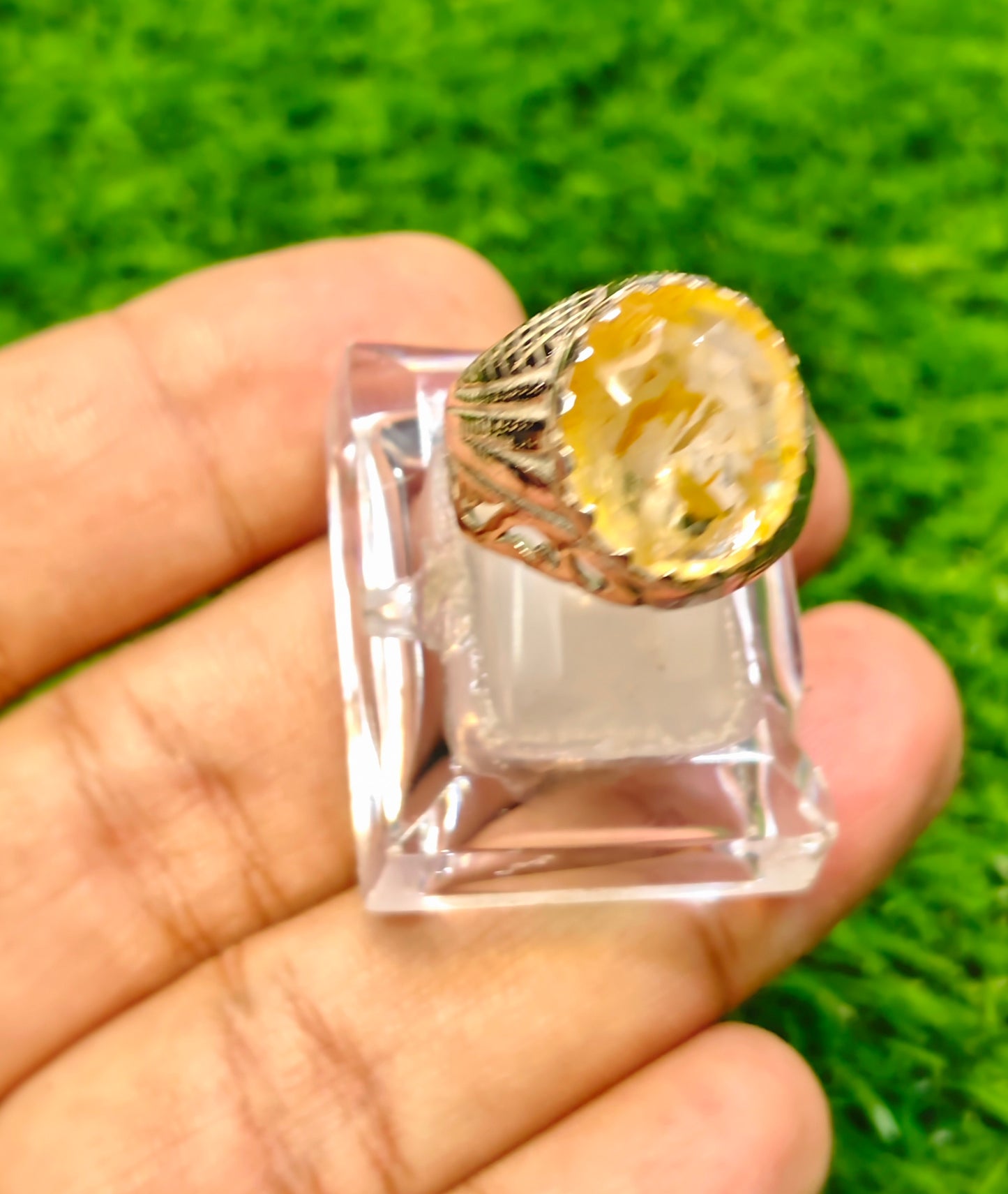 Natural Ceylon Topaz Ring