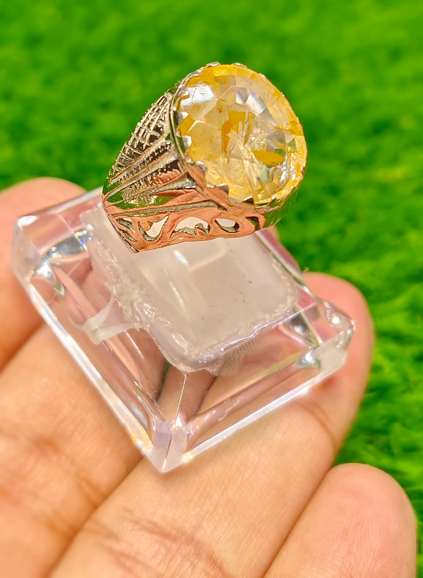 Natural Ceylon Topaz Ring