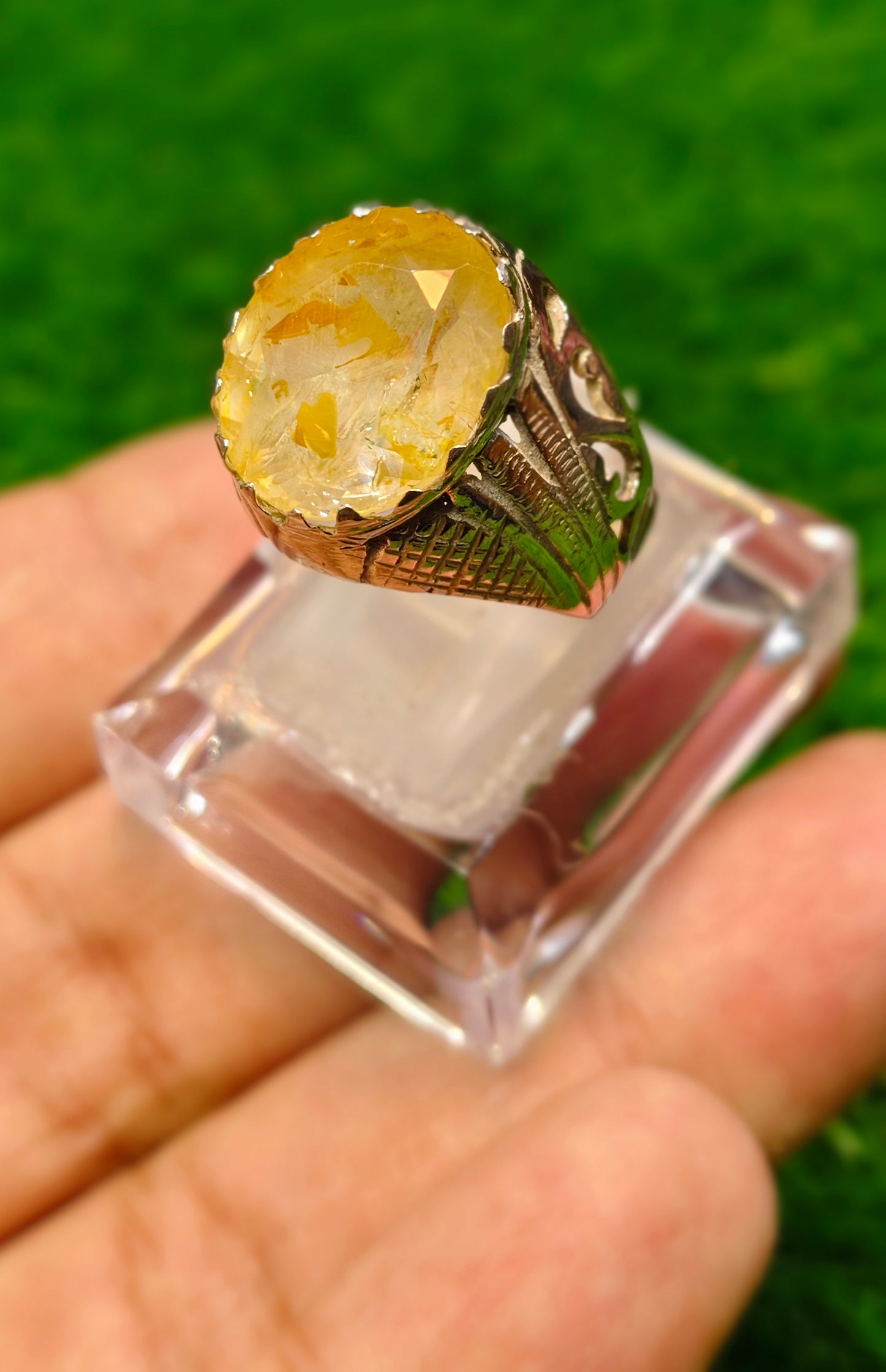 Natural Ceylon Topaz Ring