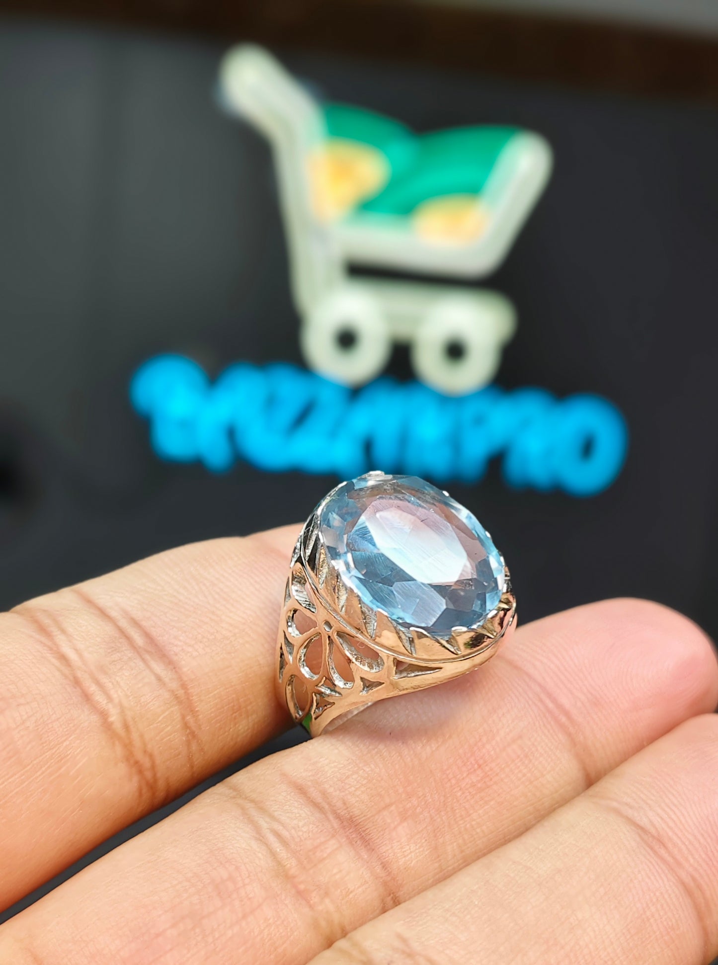 Blue Topaz Ring