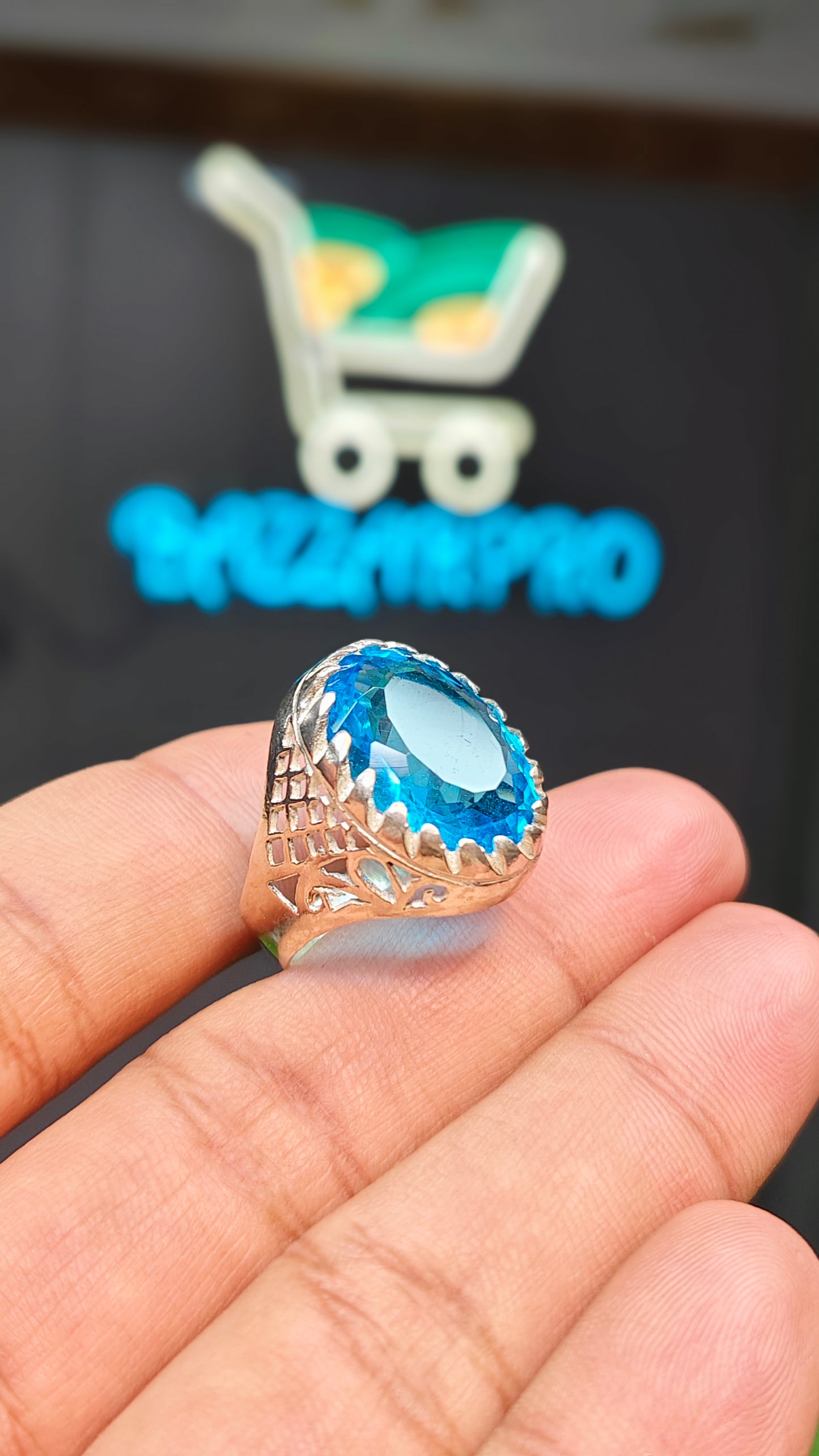 Blue Topaz Ring