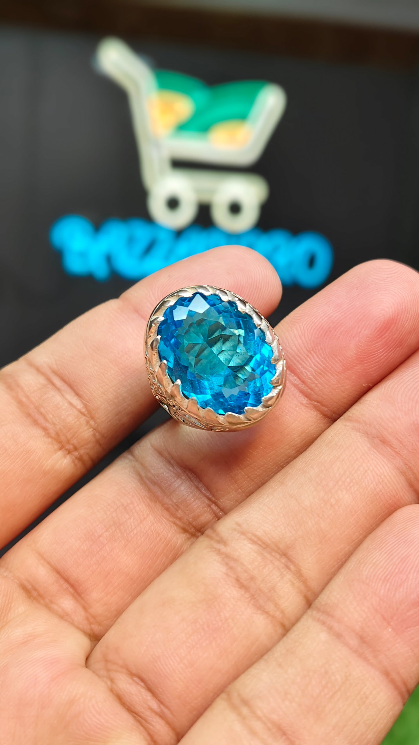 Blue Topaz Ring