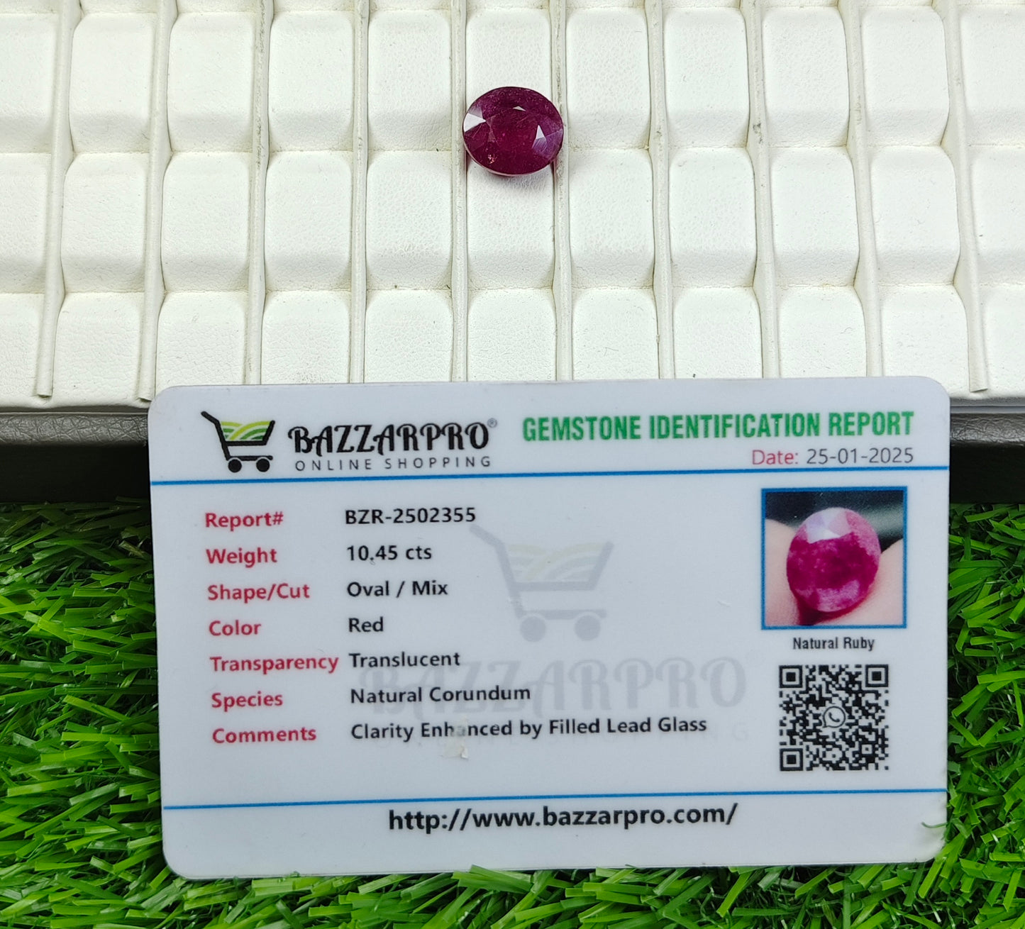 Premium Quality Ruby With Lab Certificate