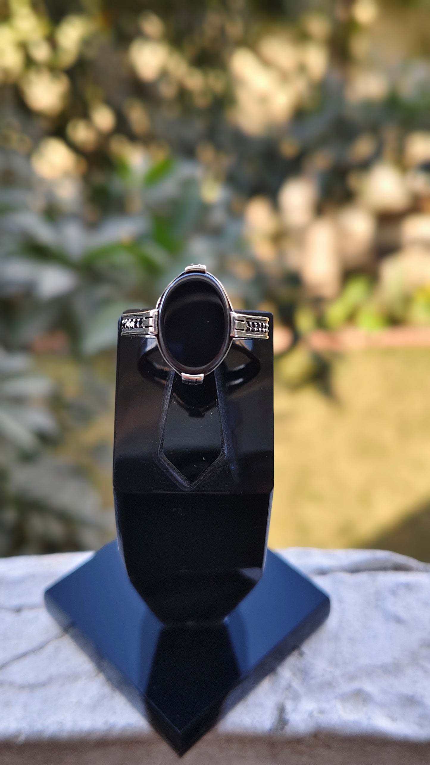 Black Aqeeq Turkish Ring