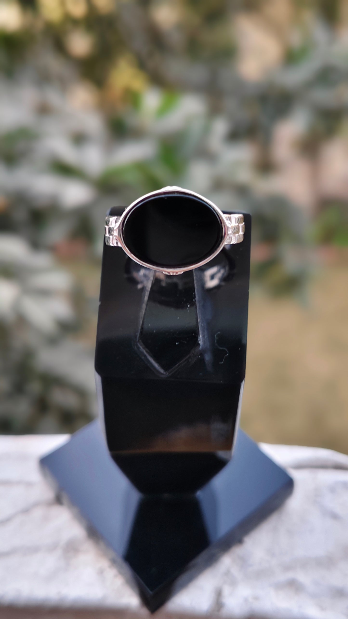 Black Aqeeq Turkish Ring