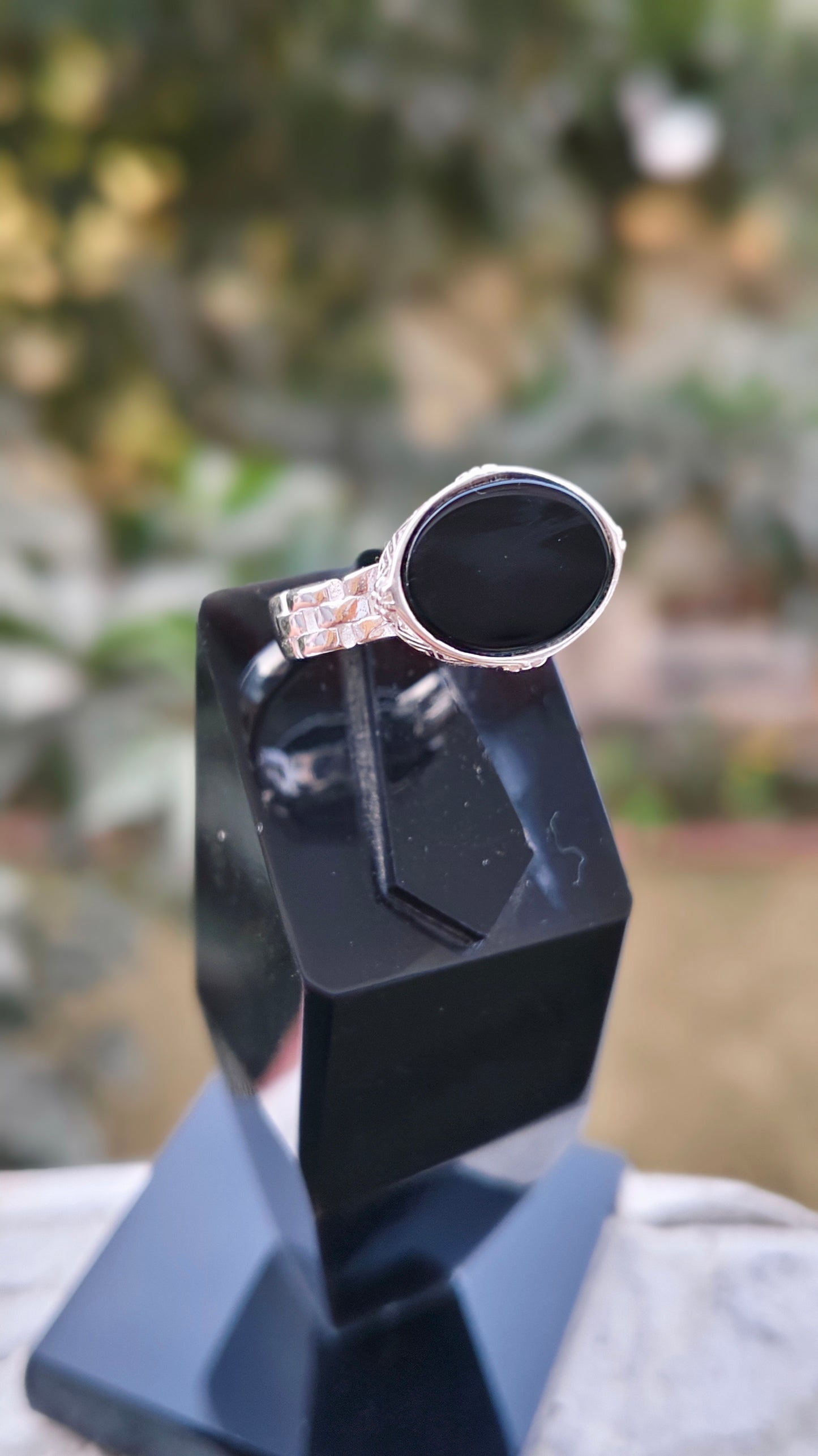 Black Aqeeq Turkish Ring