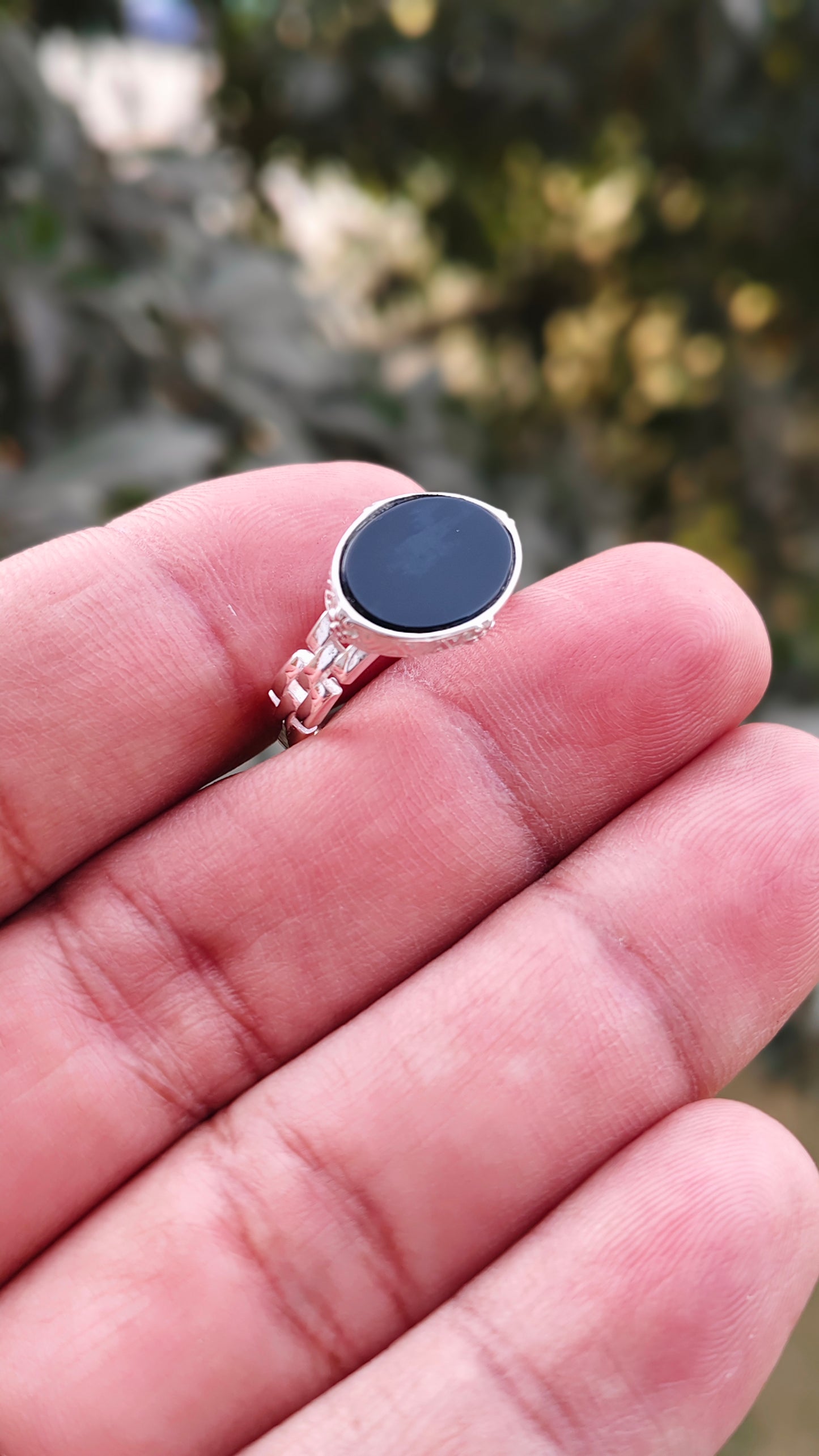 Black Aqeeq Turkish Ring