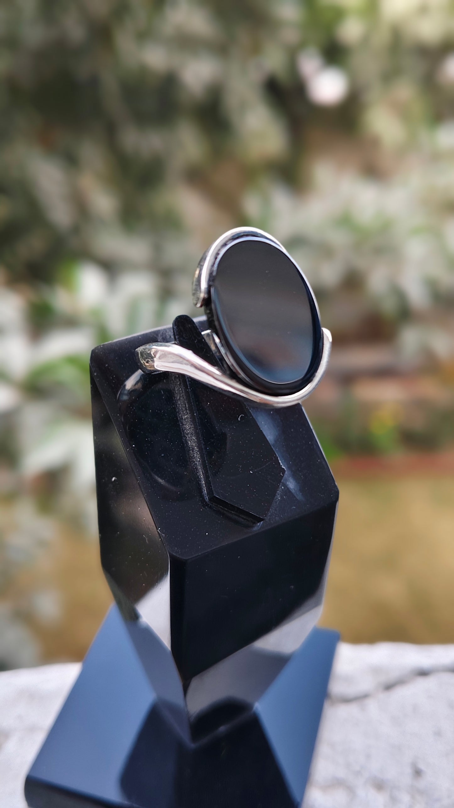 Black Aqeeq Turkish Ring