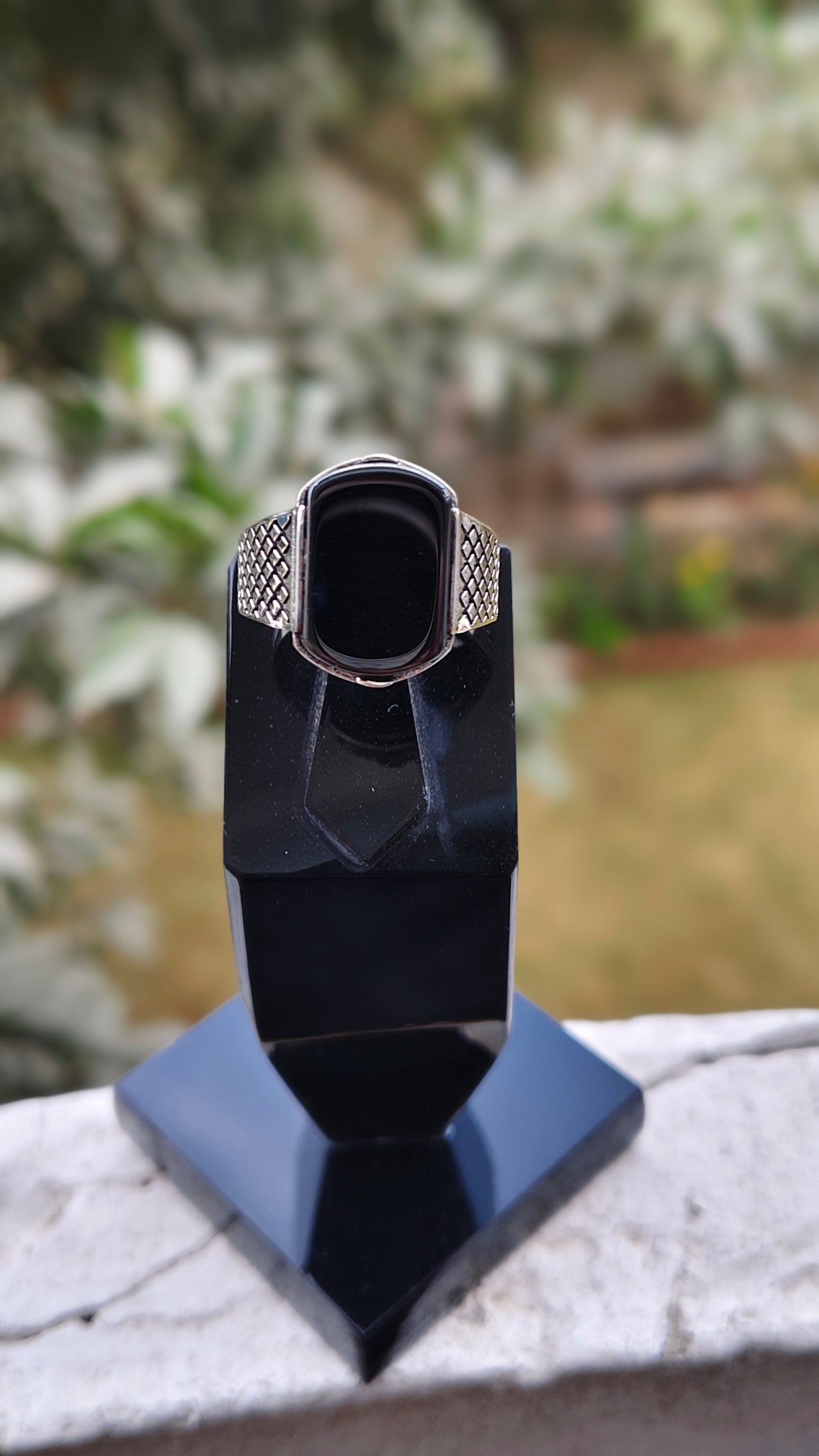 Black Aqeeq Turkish Ring