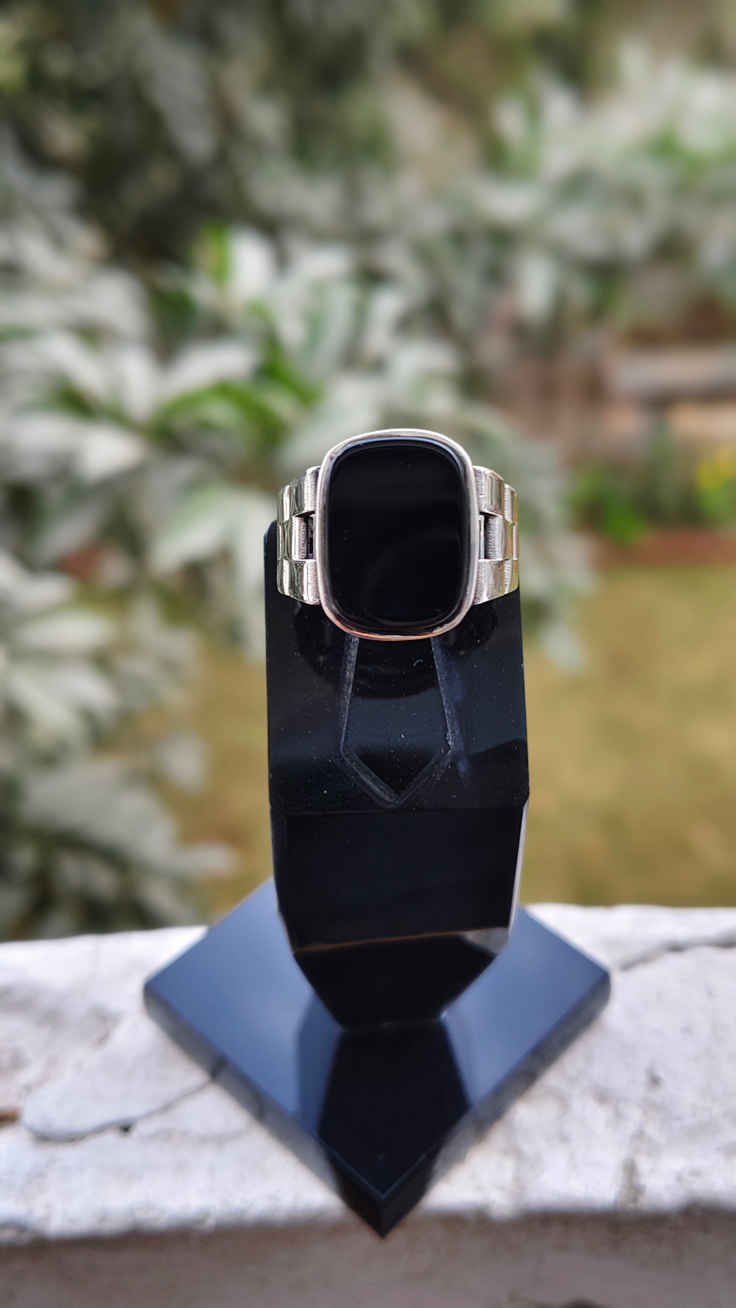 Black Aqeeq Turkish Ring