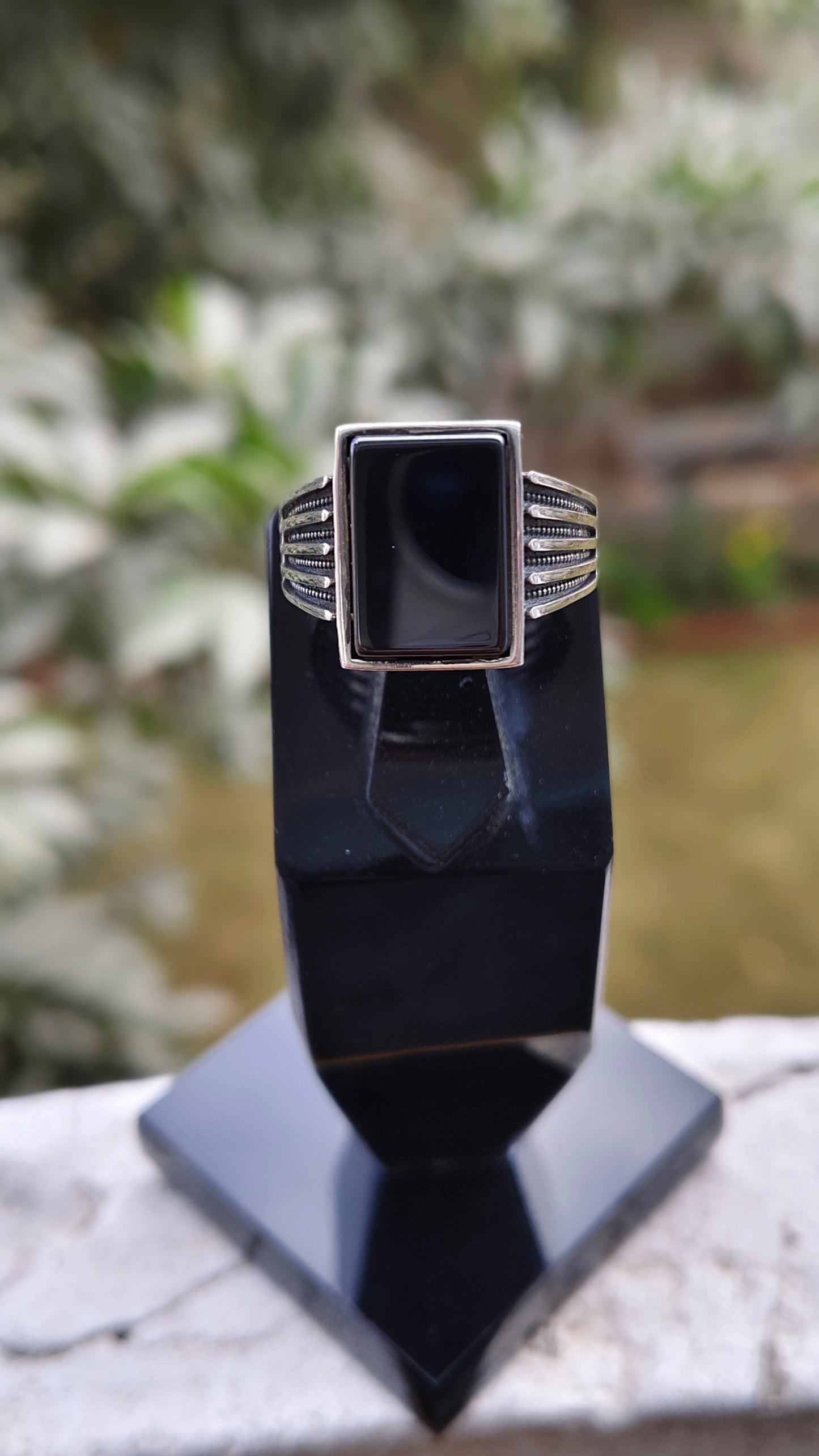 Black Yamni Aqeeq Turkish Ring