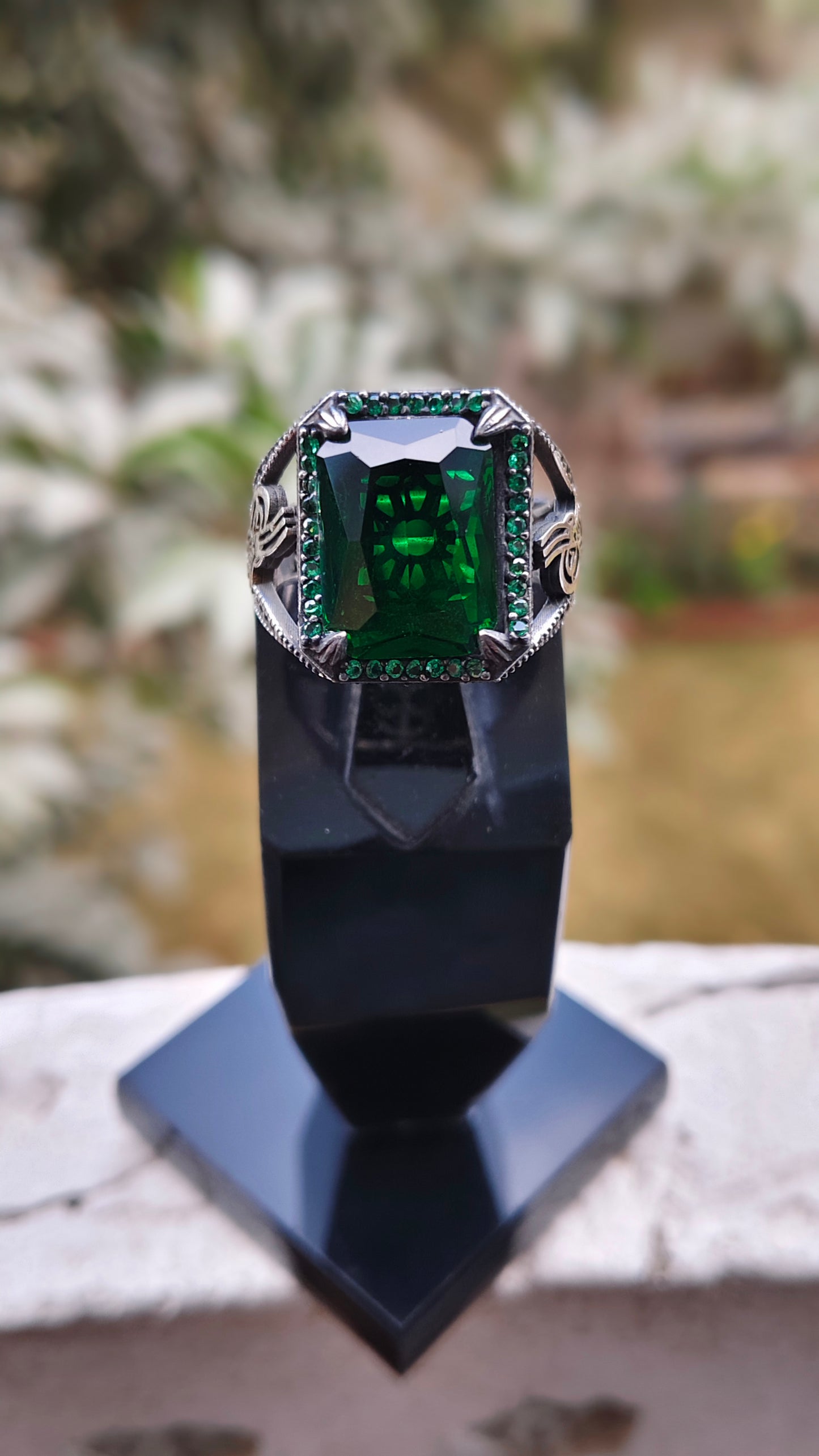 Green Zircon Turkish Ring