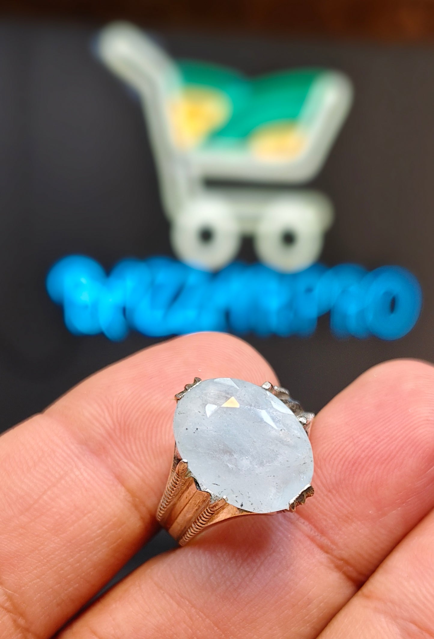 Premium Quality Aquamarine Ring