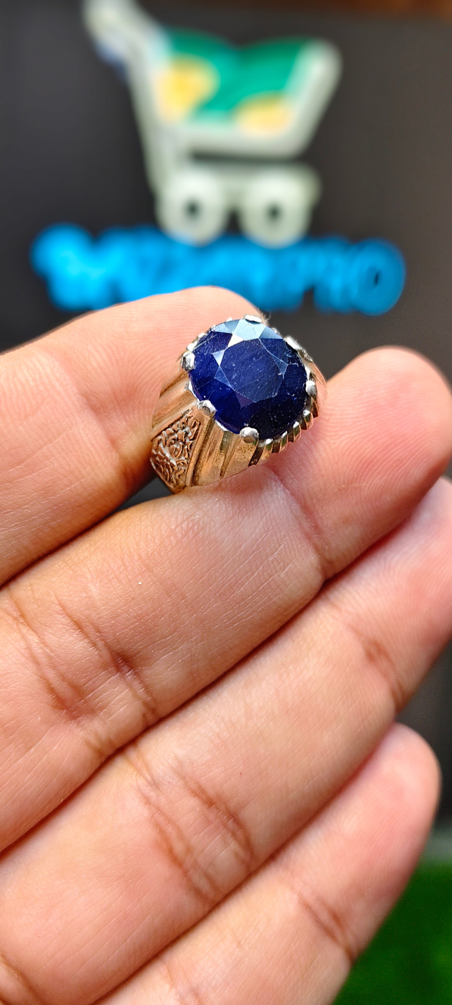 Kashmiri Neelam Ring
