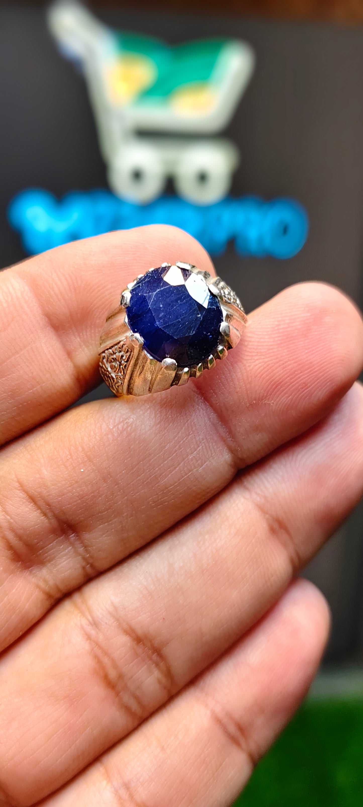 Kashmiri Neelam Ring