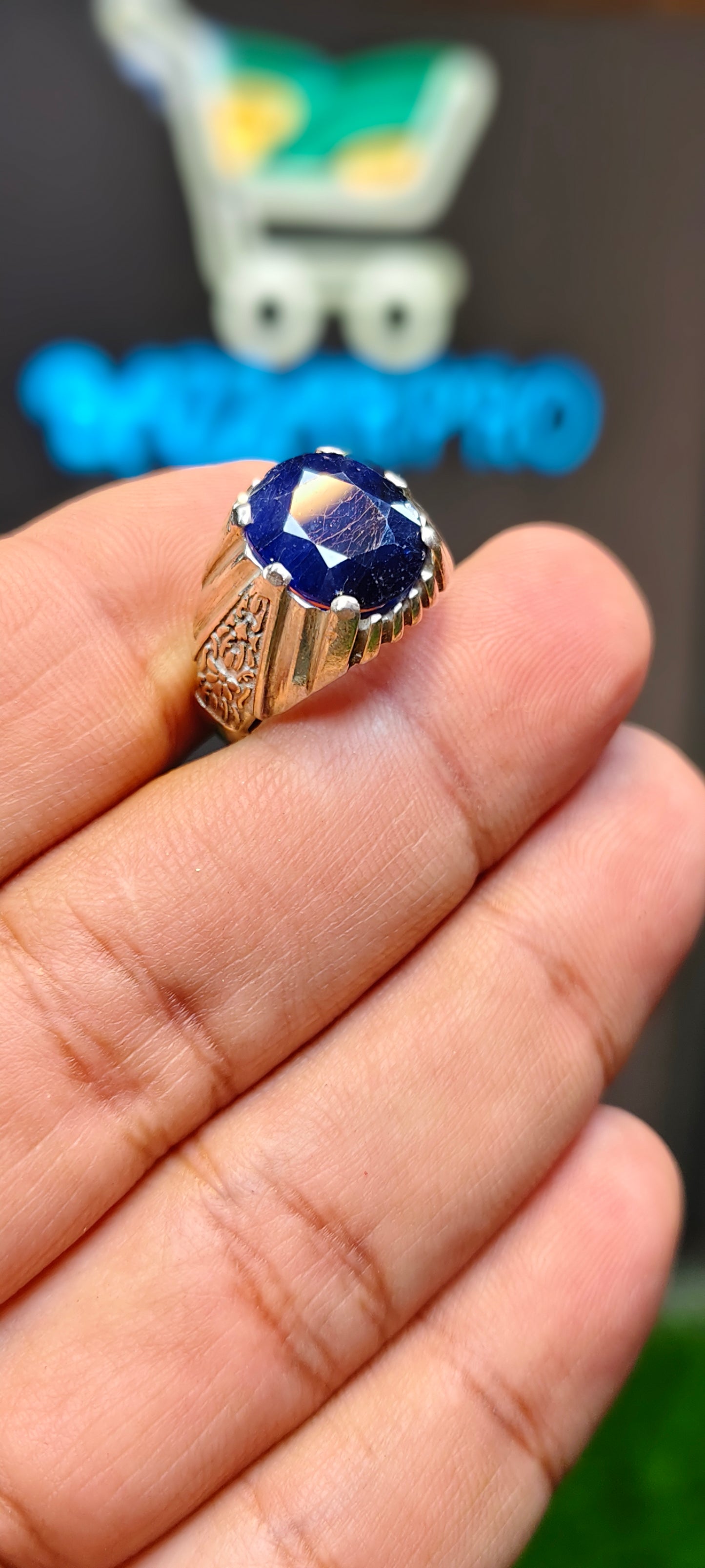 Kashmiri Neelam Ring