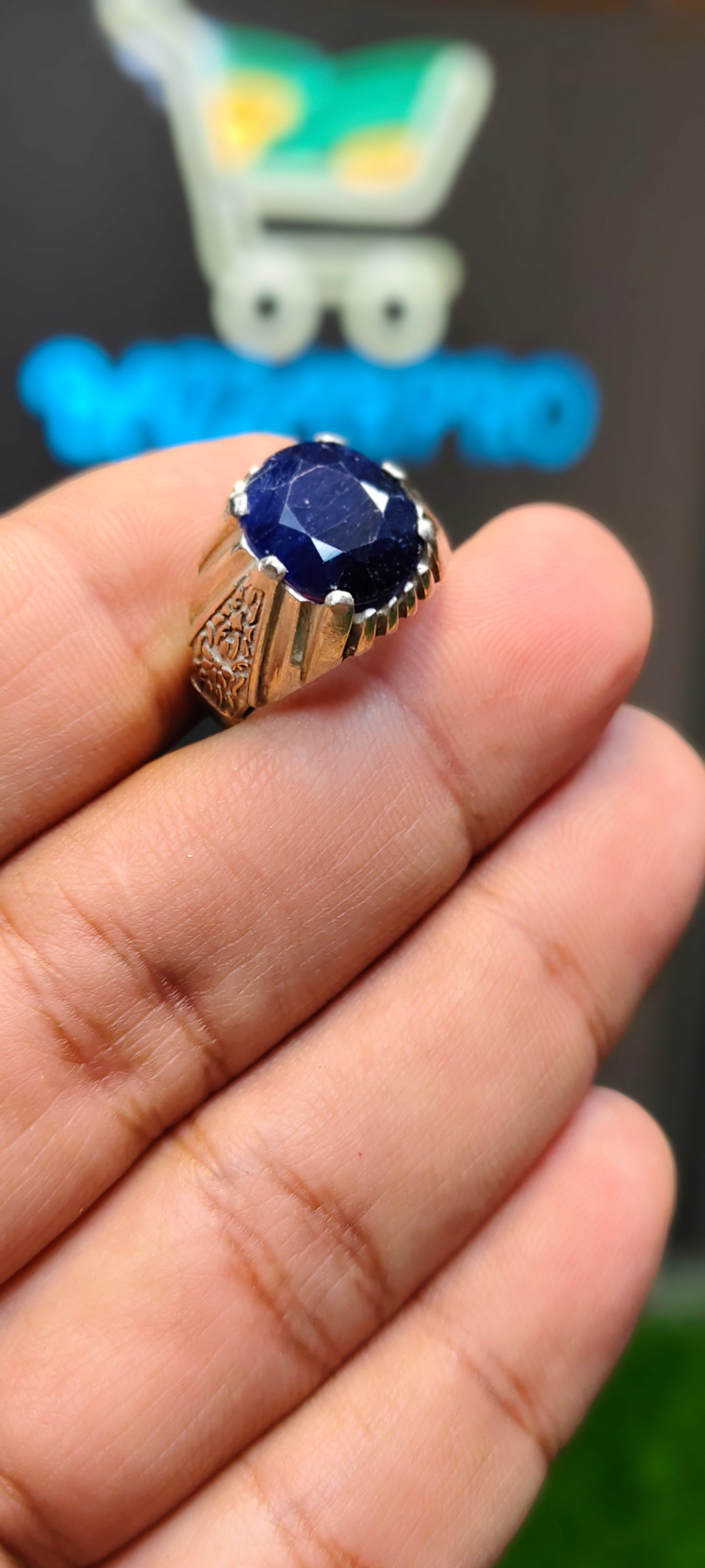 Kashmiri Neelam Ring