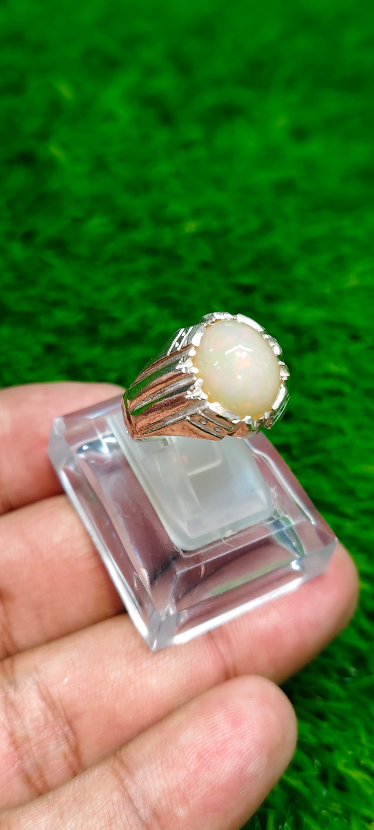 Full Fire Opal Ring