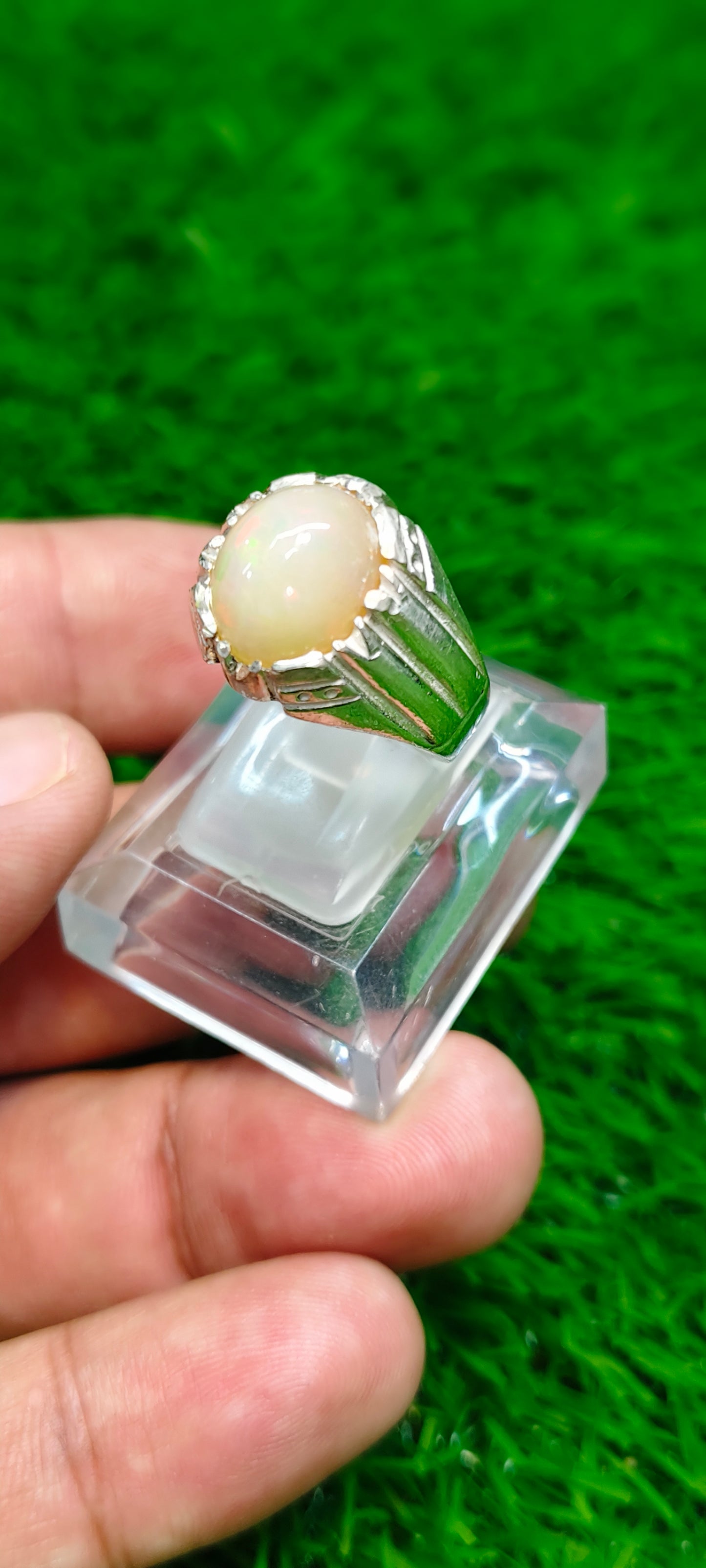 Full Fire Opal Ring