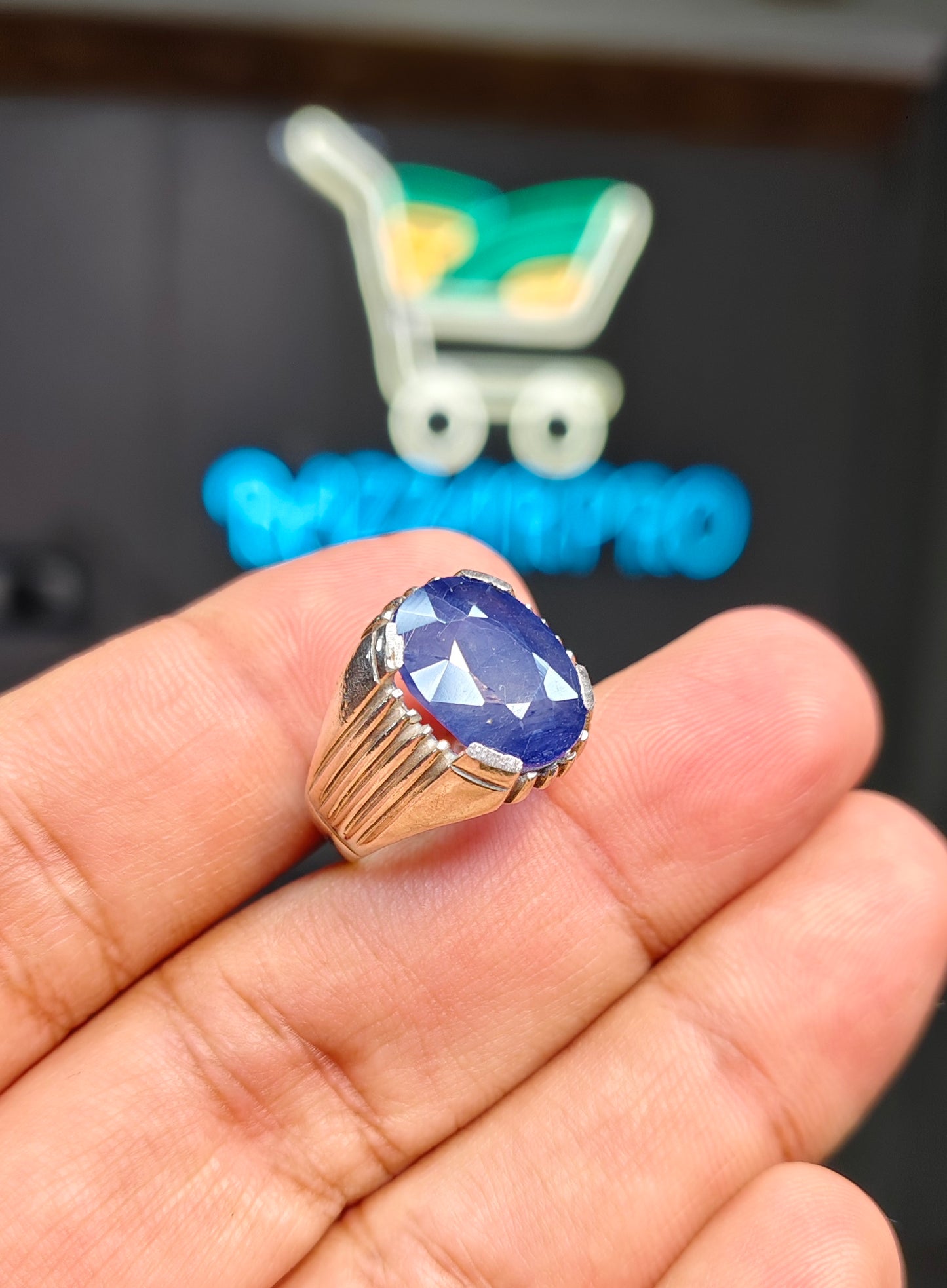 Premium Quality Neelam Ring