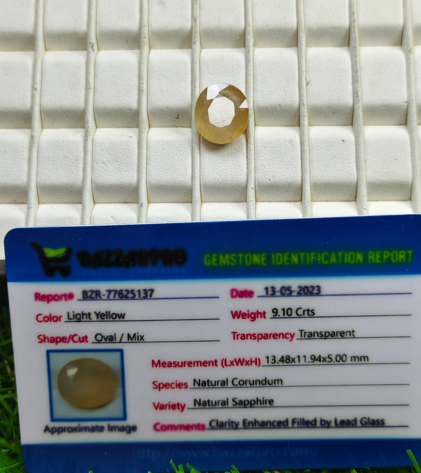 Premium Quality Pukhraj With Lab certificate