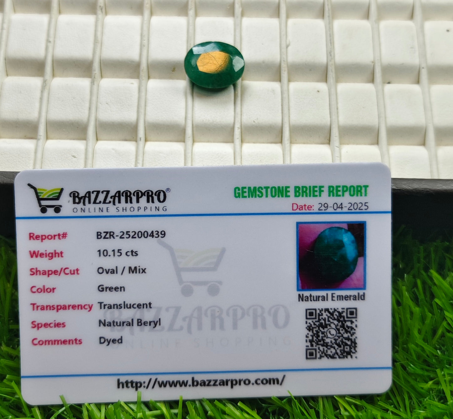 Zamurd With Lab Certificate
