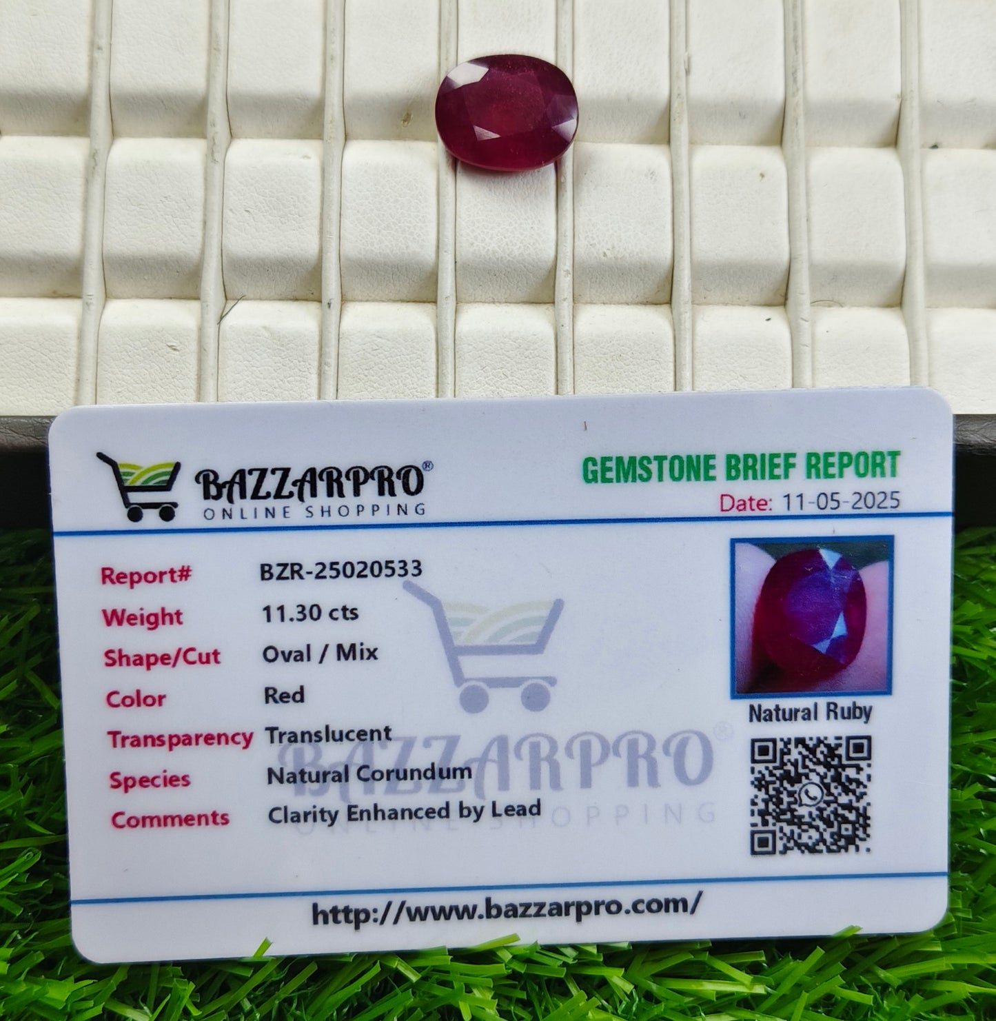 Premium Quality Ruby With Lab certificate