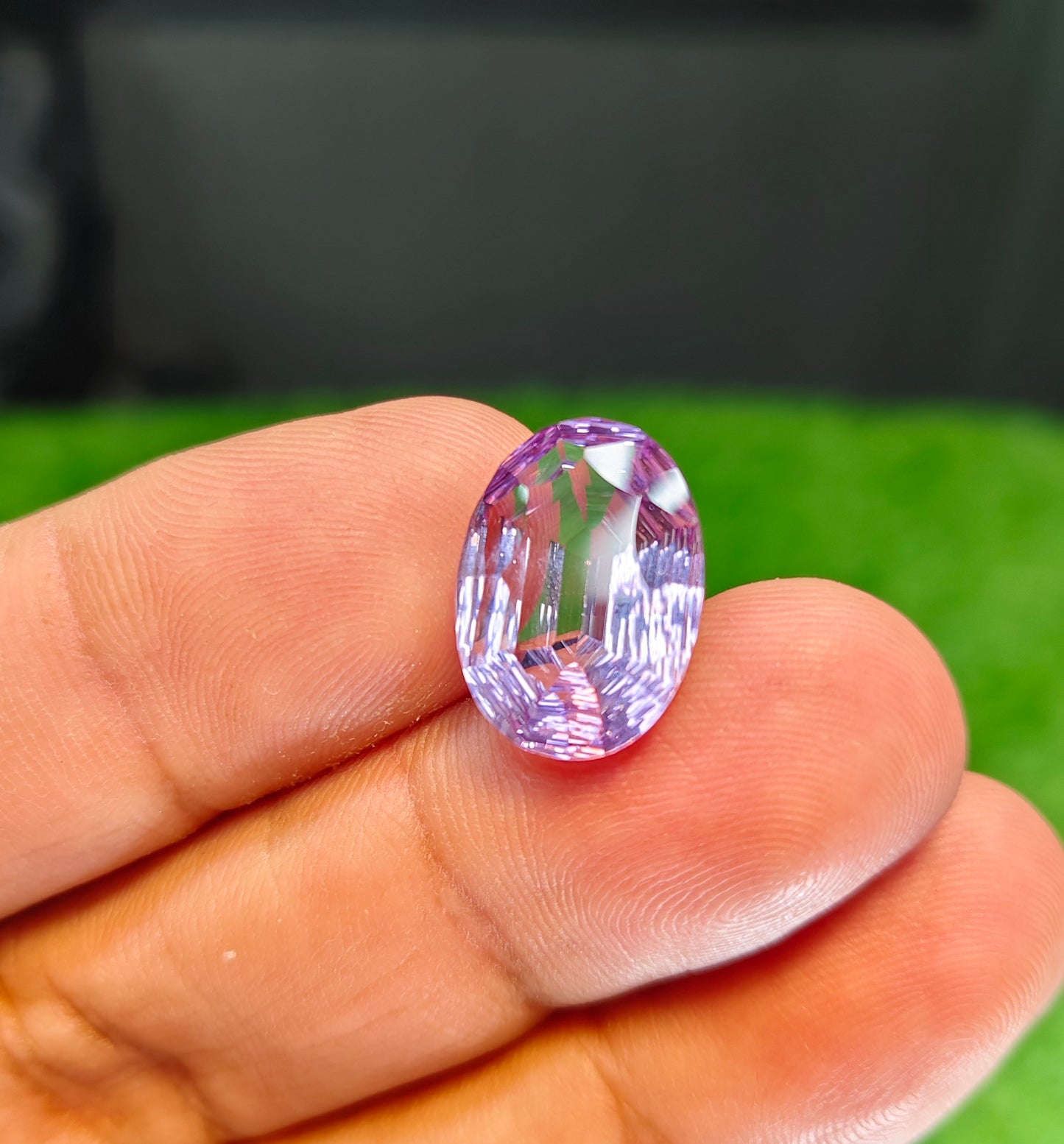 Laser Cutting Amethyst With Lab certificate