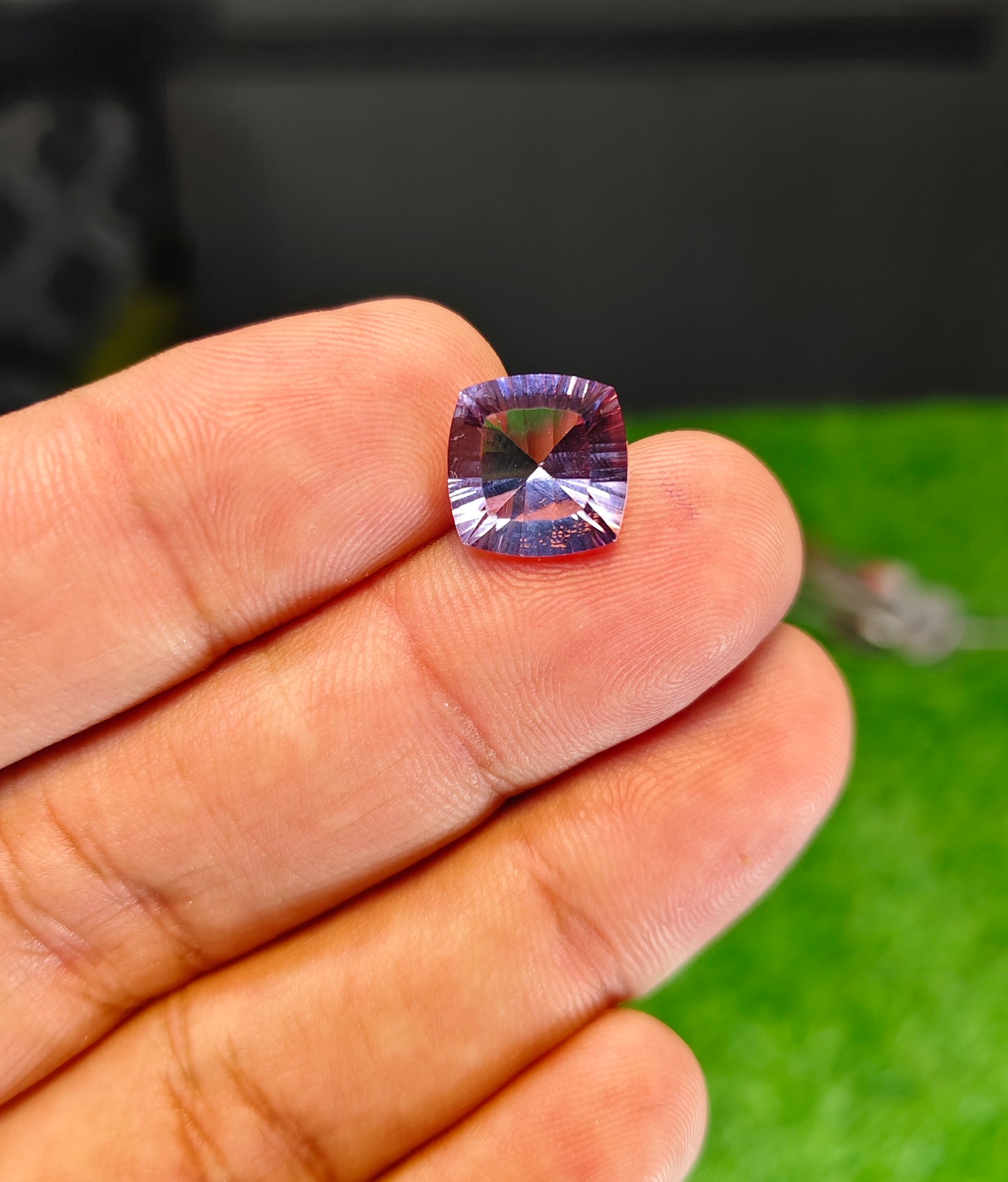 Laser Cutting Amethyst With Lab certificate