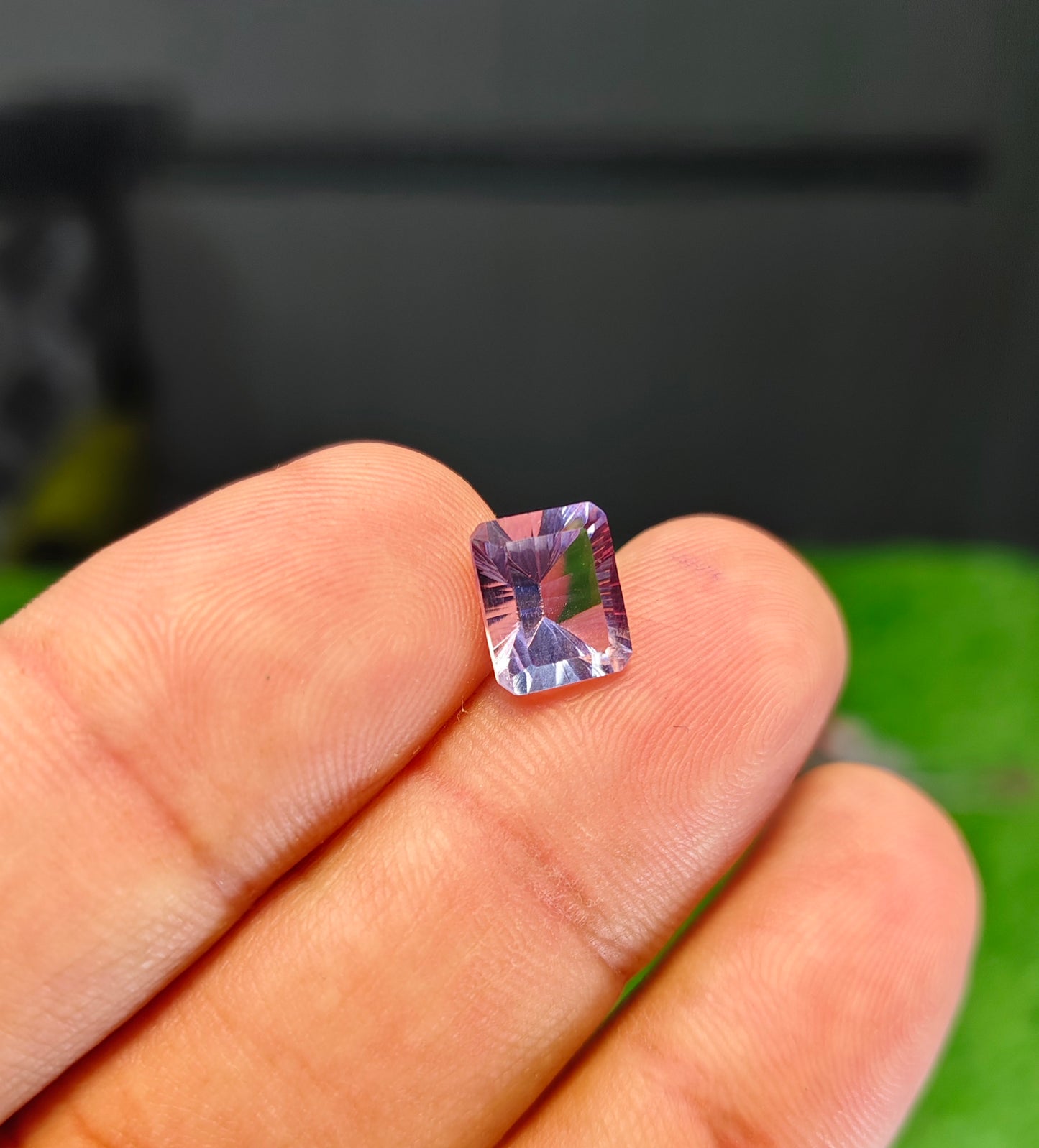 Laser Cutting Amethyst With Lab certificate