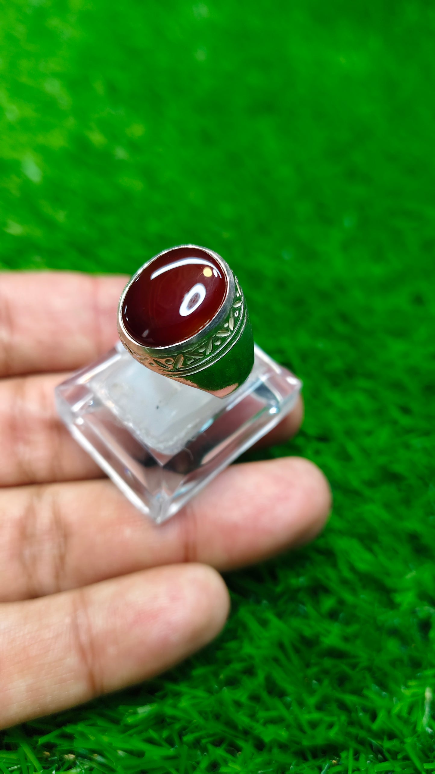 Yamni Aqeeq Ring