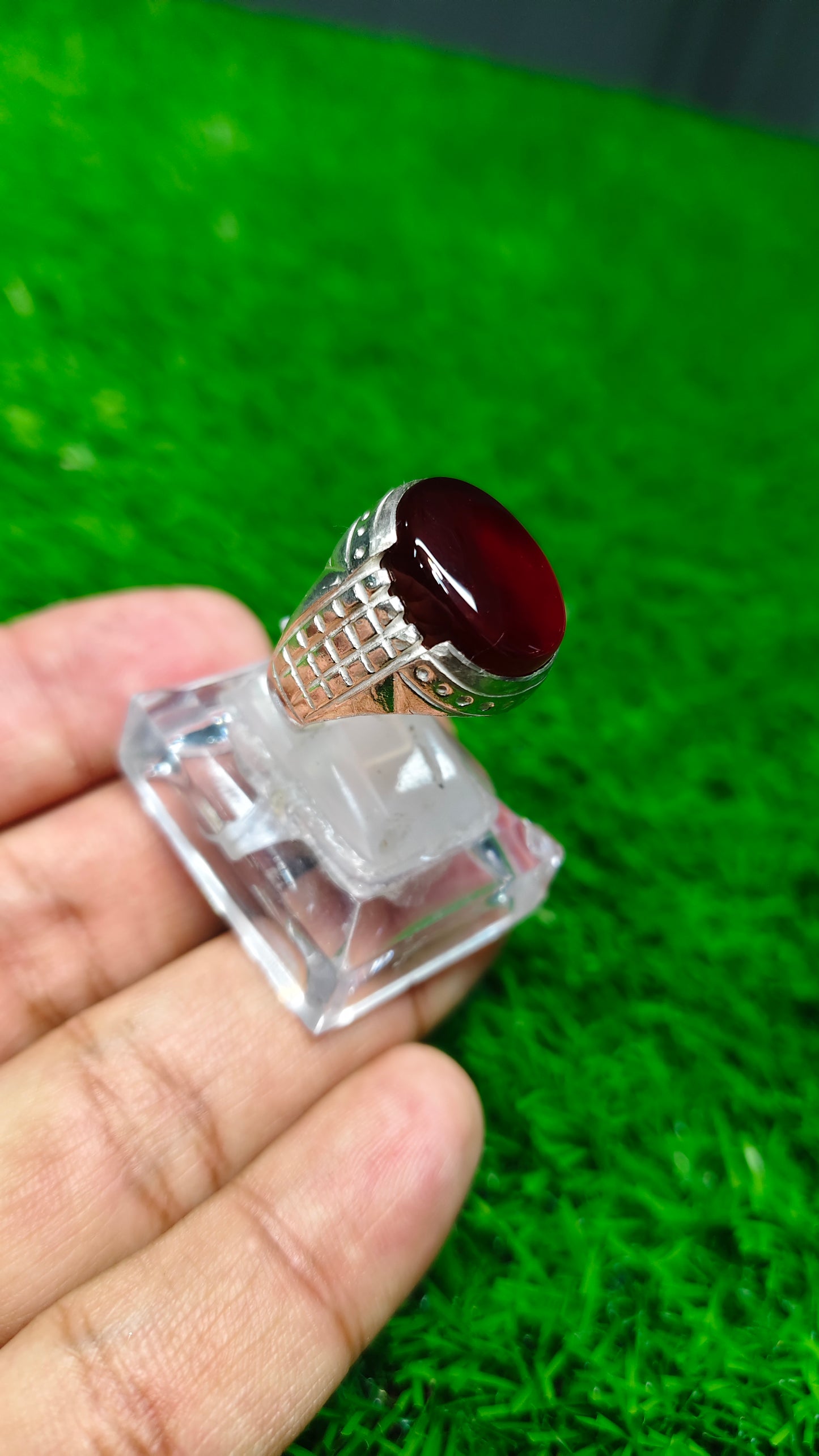 Yamni Aqeeq Ring