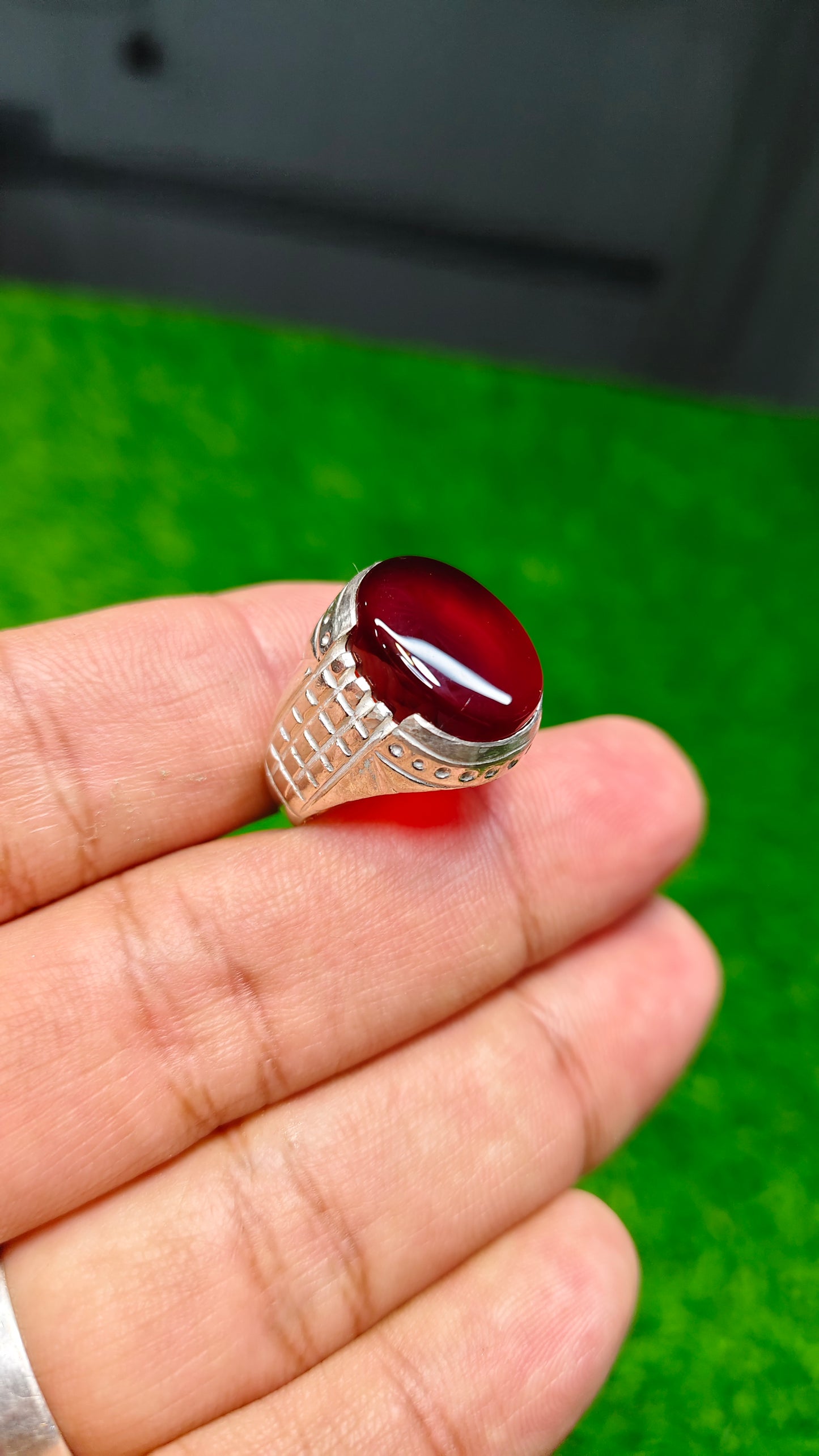 Yamni Aqeeq Ring