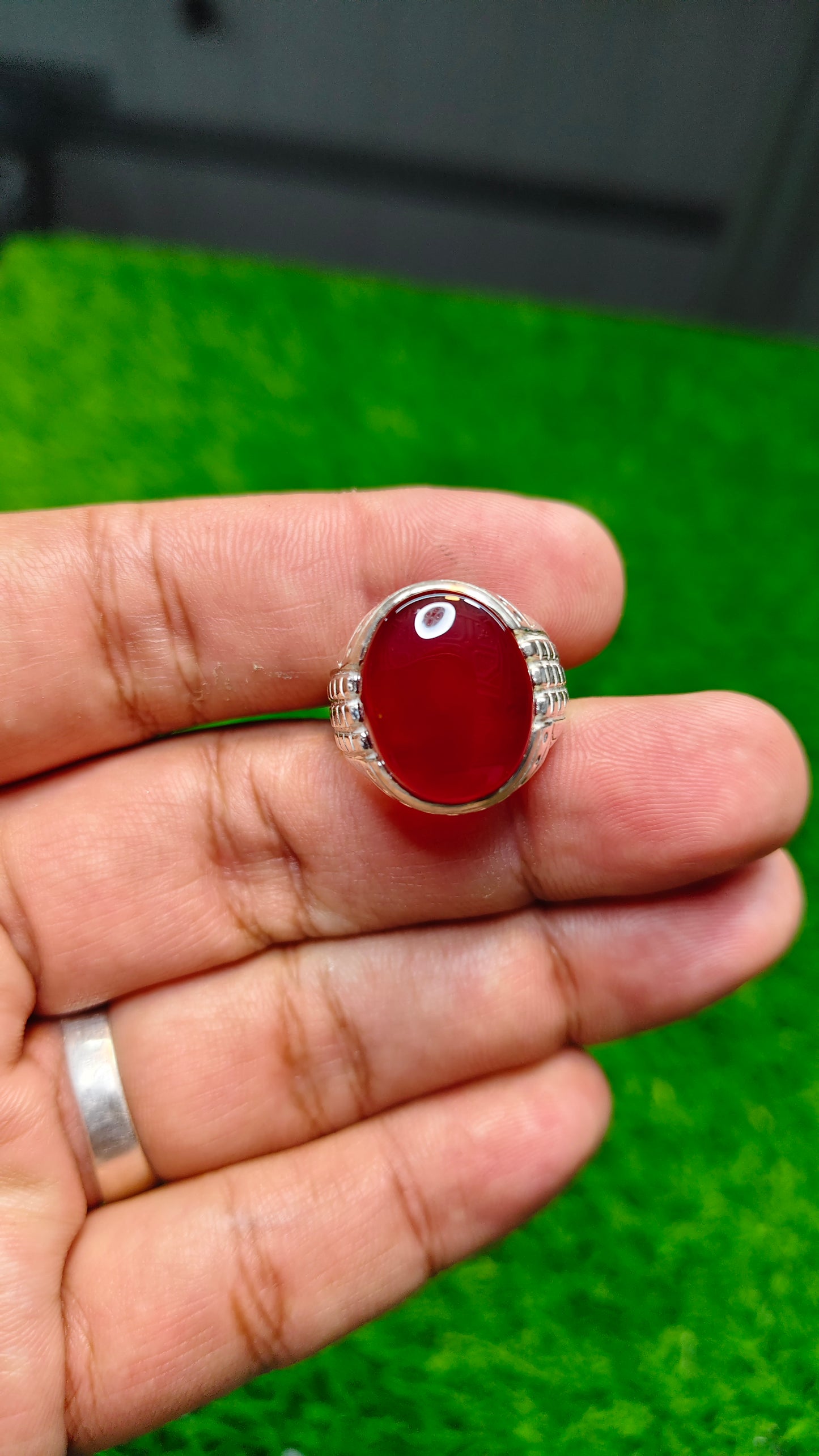 Yamni Aqeeq Ring