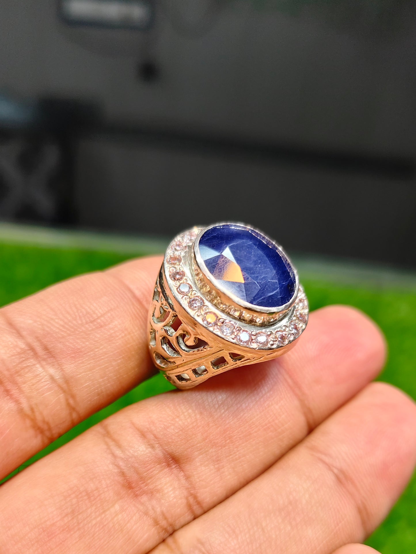 Big Size Neelam Ring