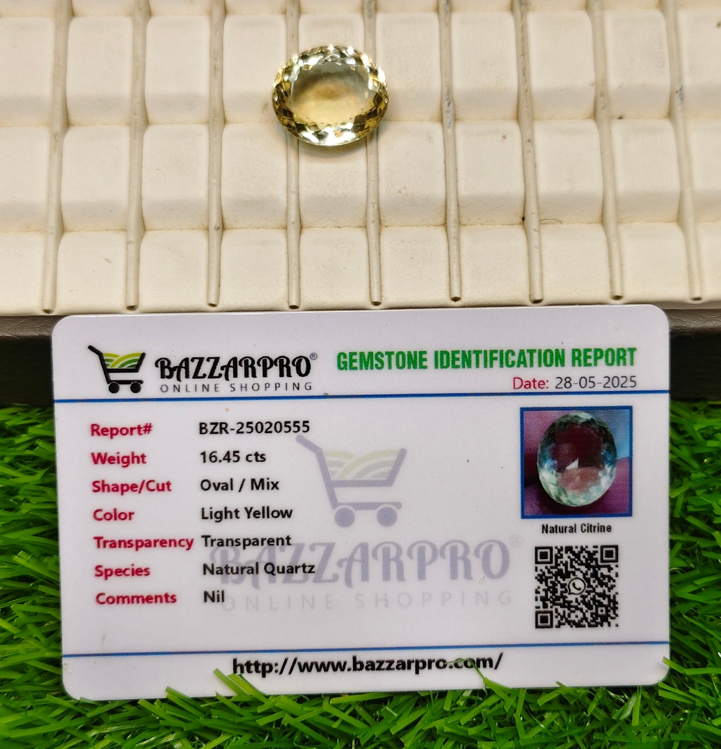 Premium Quality Citrine With lab certificate