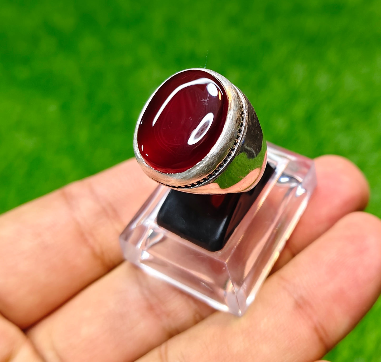 Yamni Aqeeq Ring