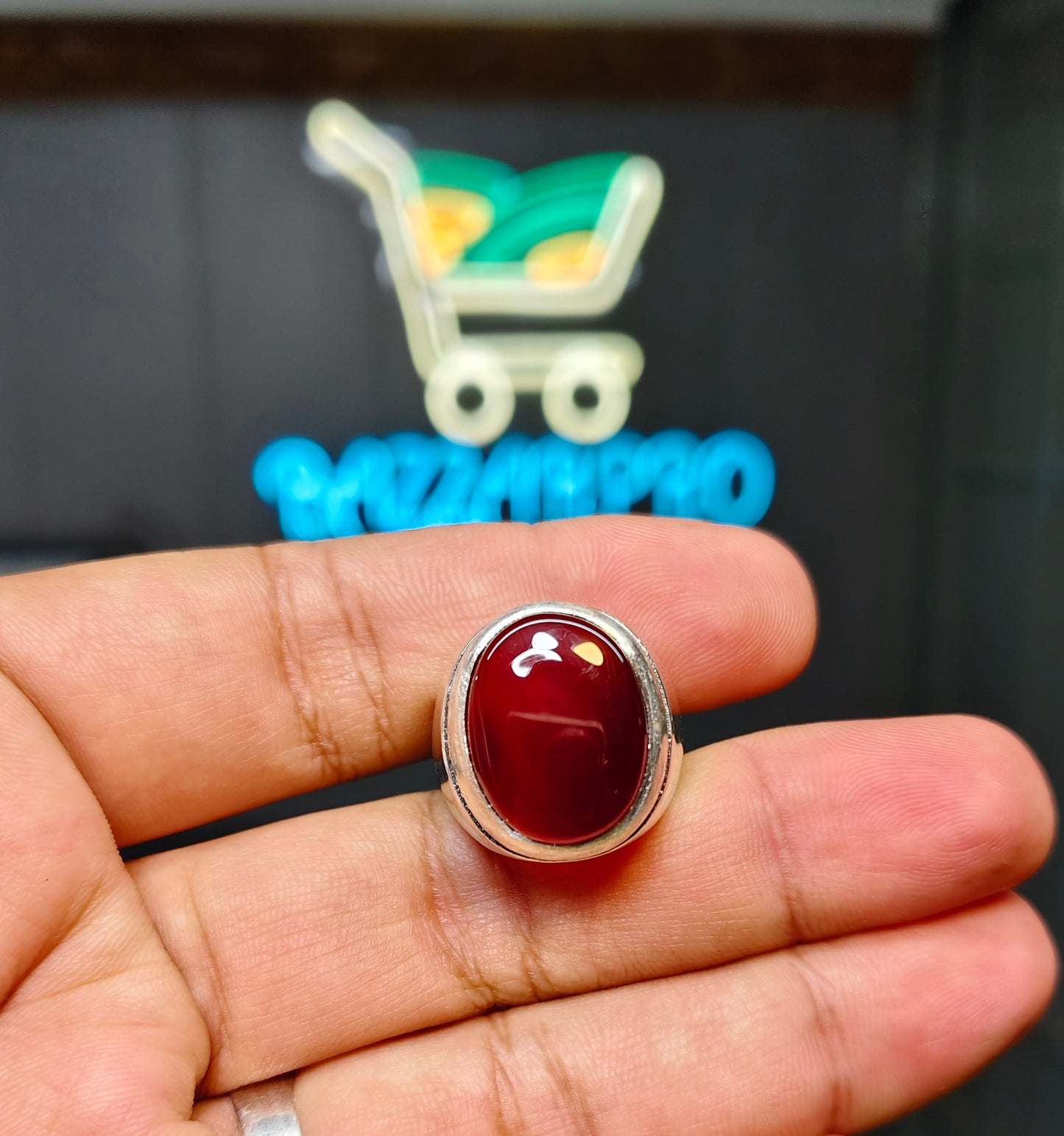 Yamni Aqeeq Ring